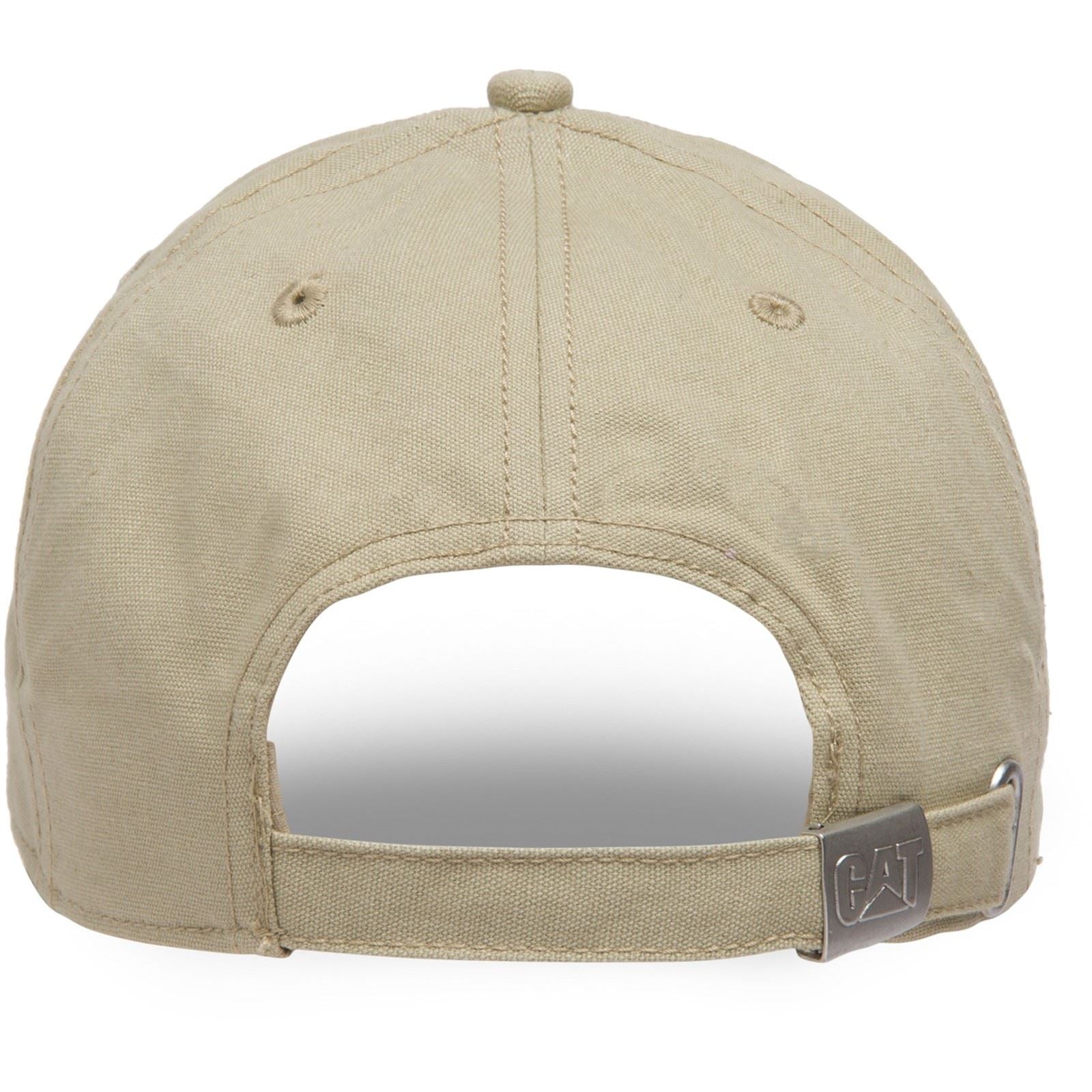 Caterpillar Trademark Cotton Khaki Baseball Caps
