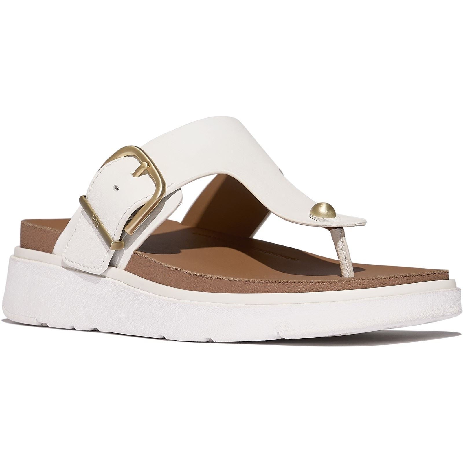 Fitflop Gen-FF Toe-Post Leather Women's Urban White Sandals