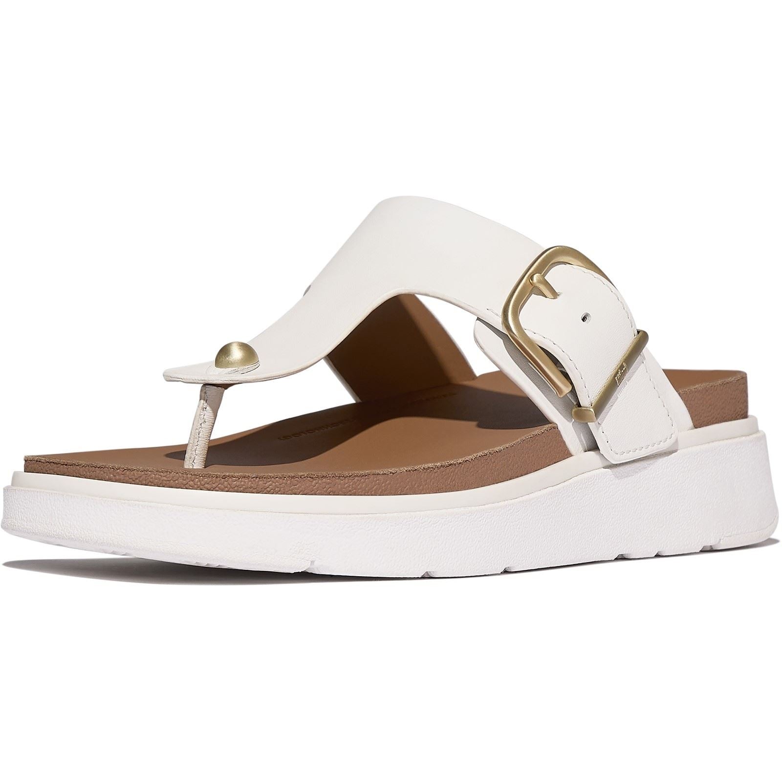 Fitflop Gen-FF Toe-Post Leather Women's Urban White Sandals