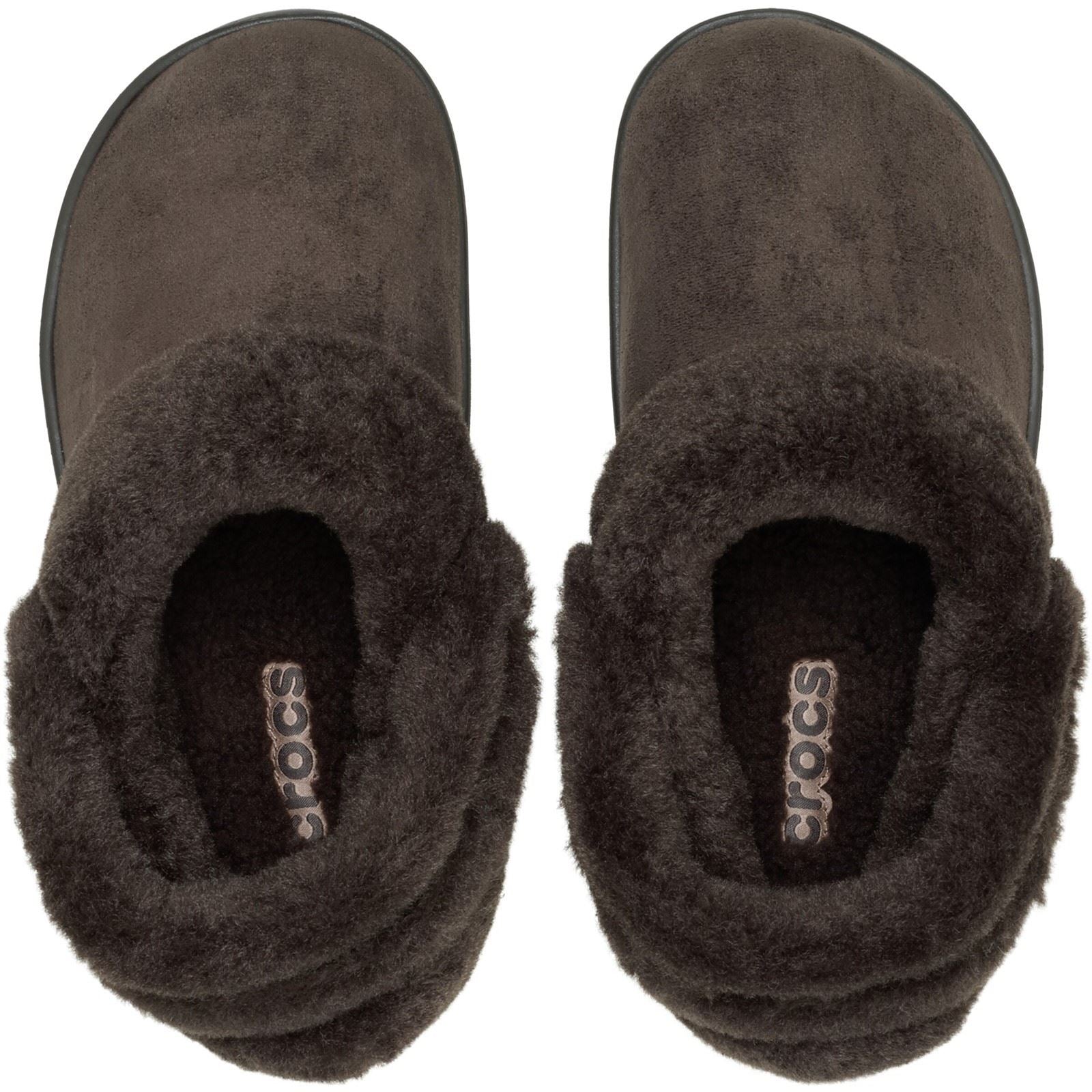 Crocs Unfurgettable Vegan Suede Polyester Women's Espresso Clogs