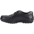 Hush Puppies Mackenzie Leather Boys's Black Lace-Up Shoes