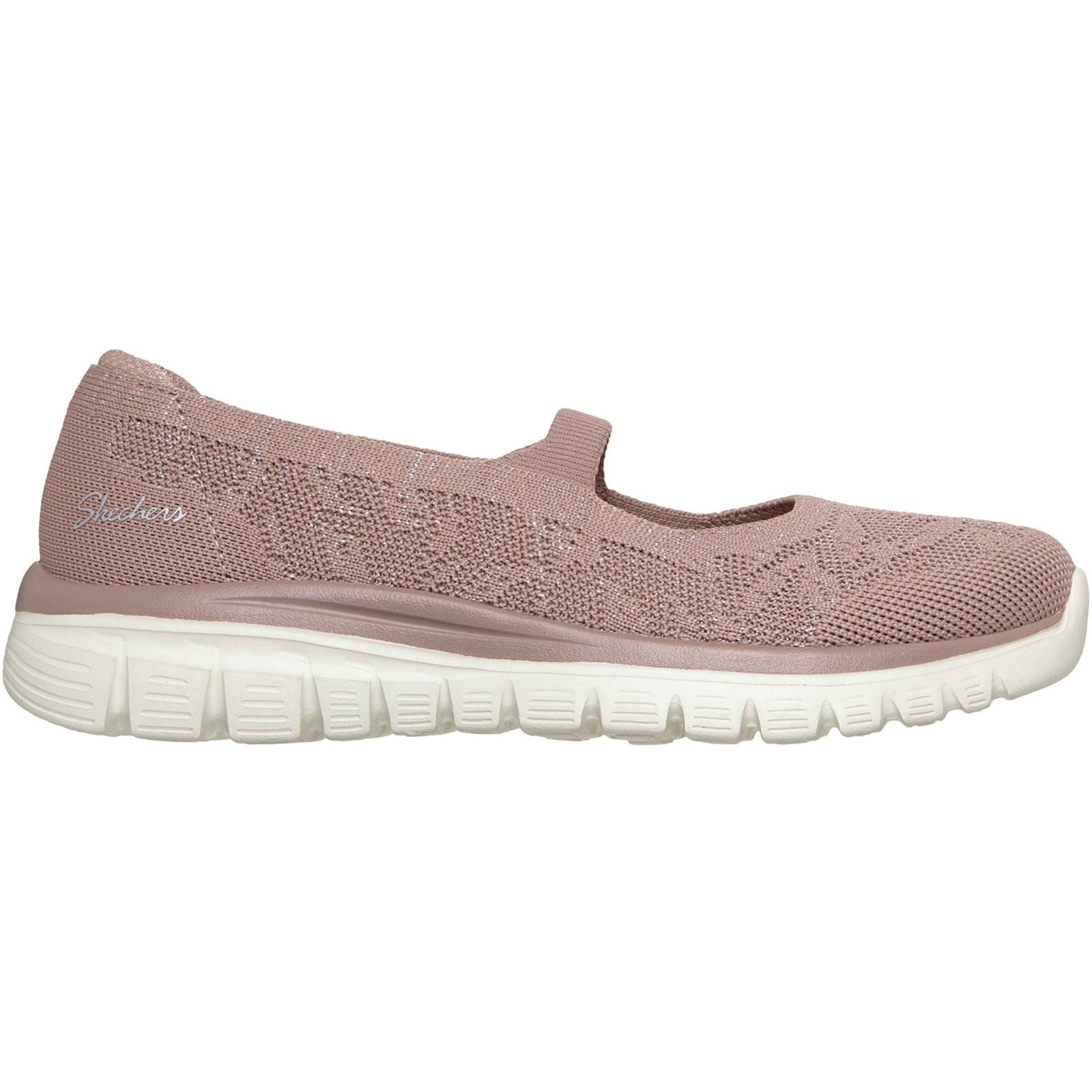 Skechers Graceful Polyester Women's Mauve Shoes