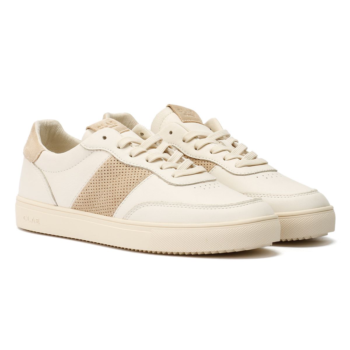 Clae Davis Men's Off White/Safari Trainers