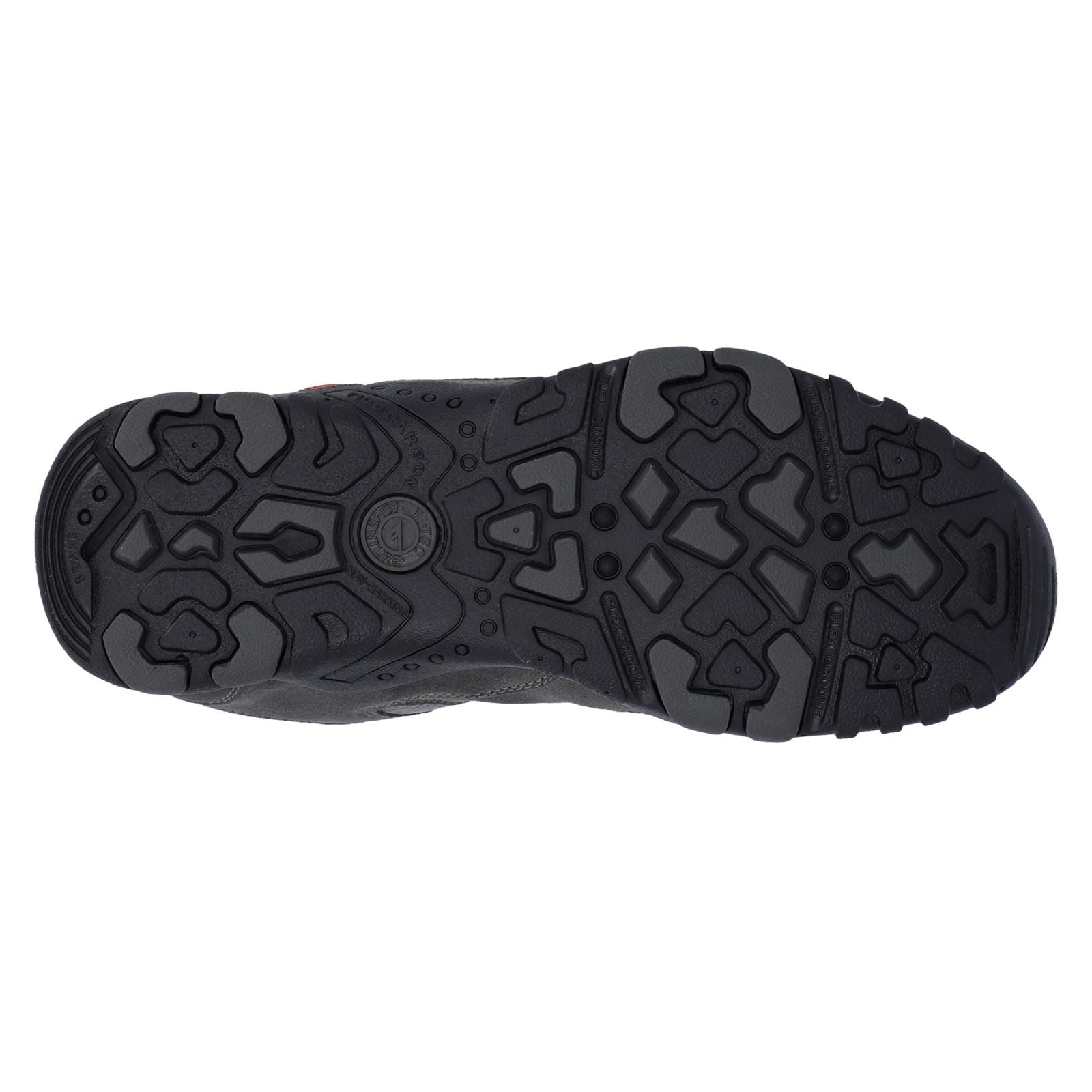 Hi-Tec Quadra II Suede Men's Charcoal/Zingy Red Hiking Boots