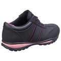 Amblers Safety FS47 Leather Women's Black/Pink Safety Trainers