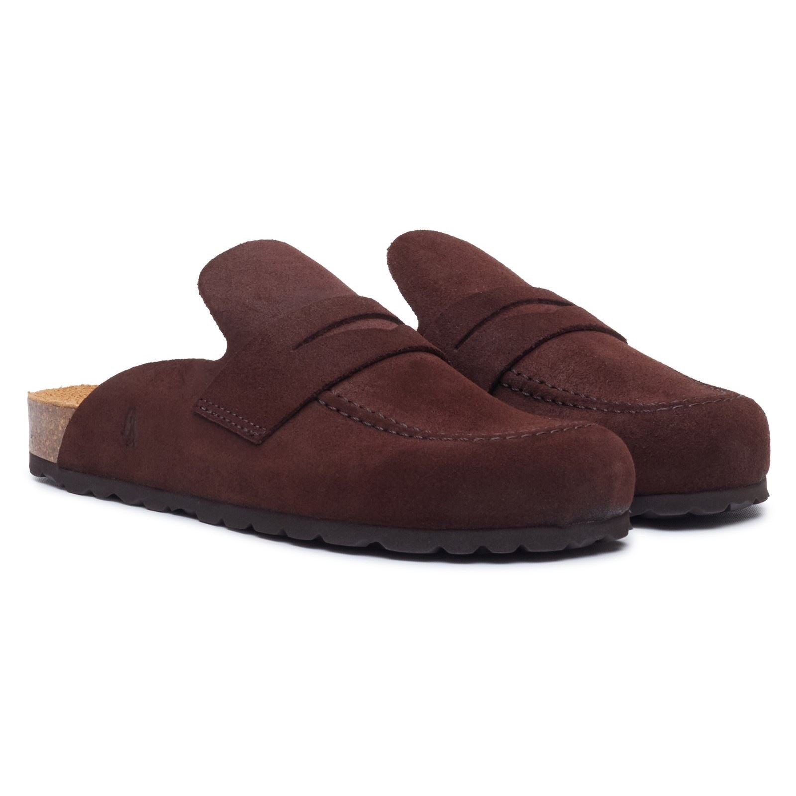 Hush Puppies Briar Closed Toe Suede Women's CHOCOLATE Mules