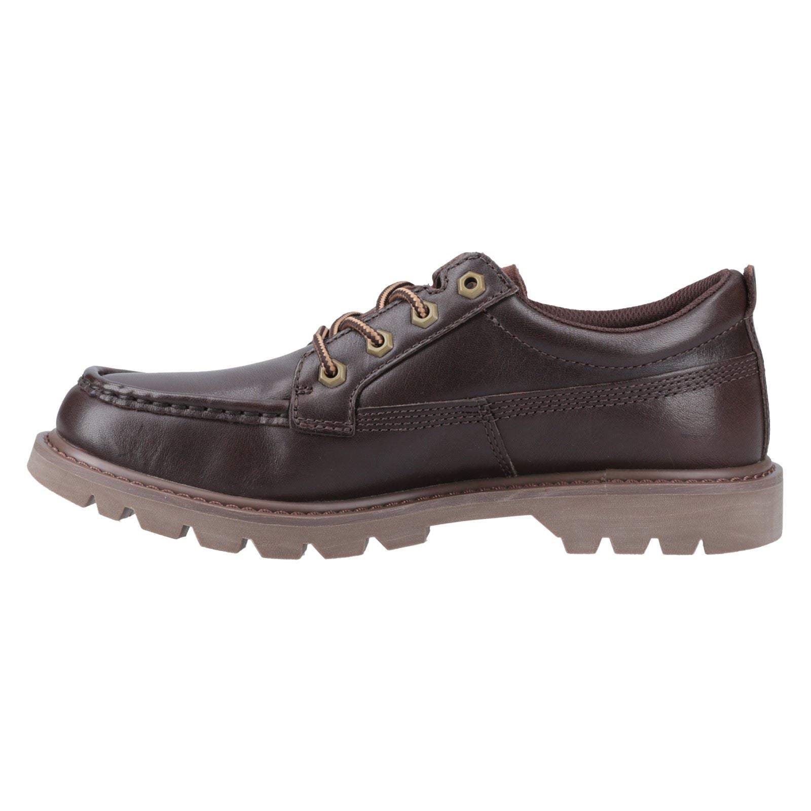 Caterpillar Colorado Moc Toe Low Leather Men's Dark Brown Lace-Up Shoes