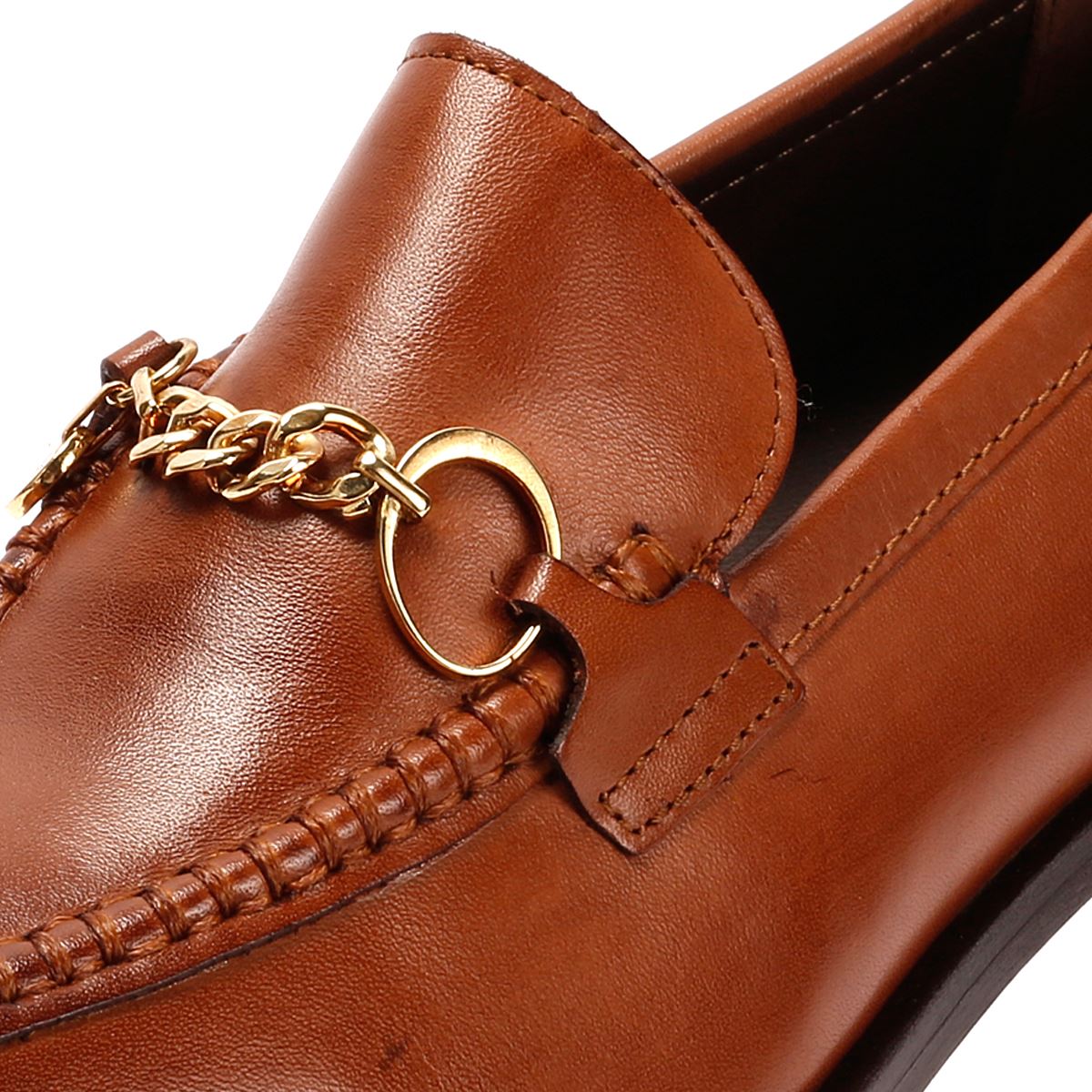 Osprey London The Islington Leather Women's Tan Loafers