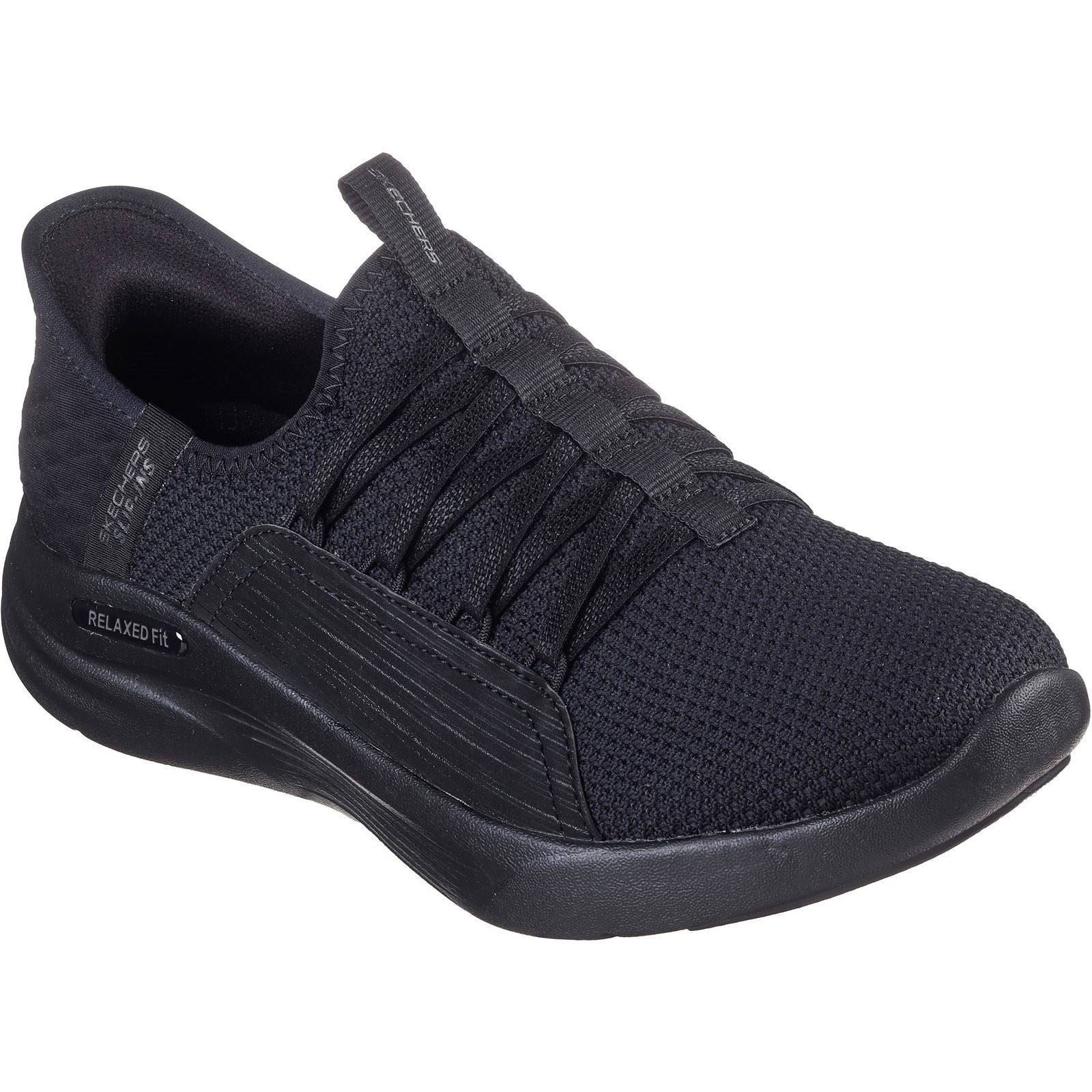 Skechers Relaxed Fit Sport - Ballet Chic Textile Women's Black Trainers