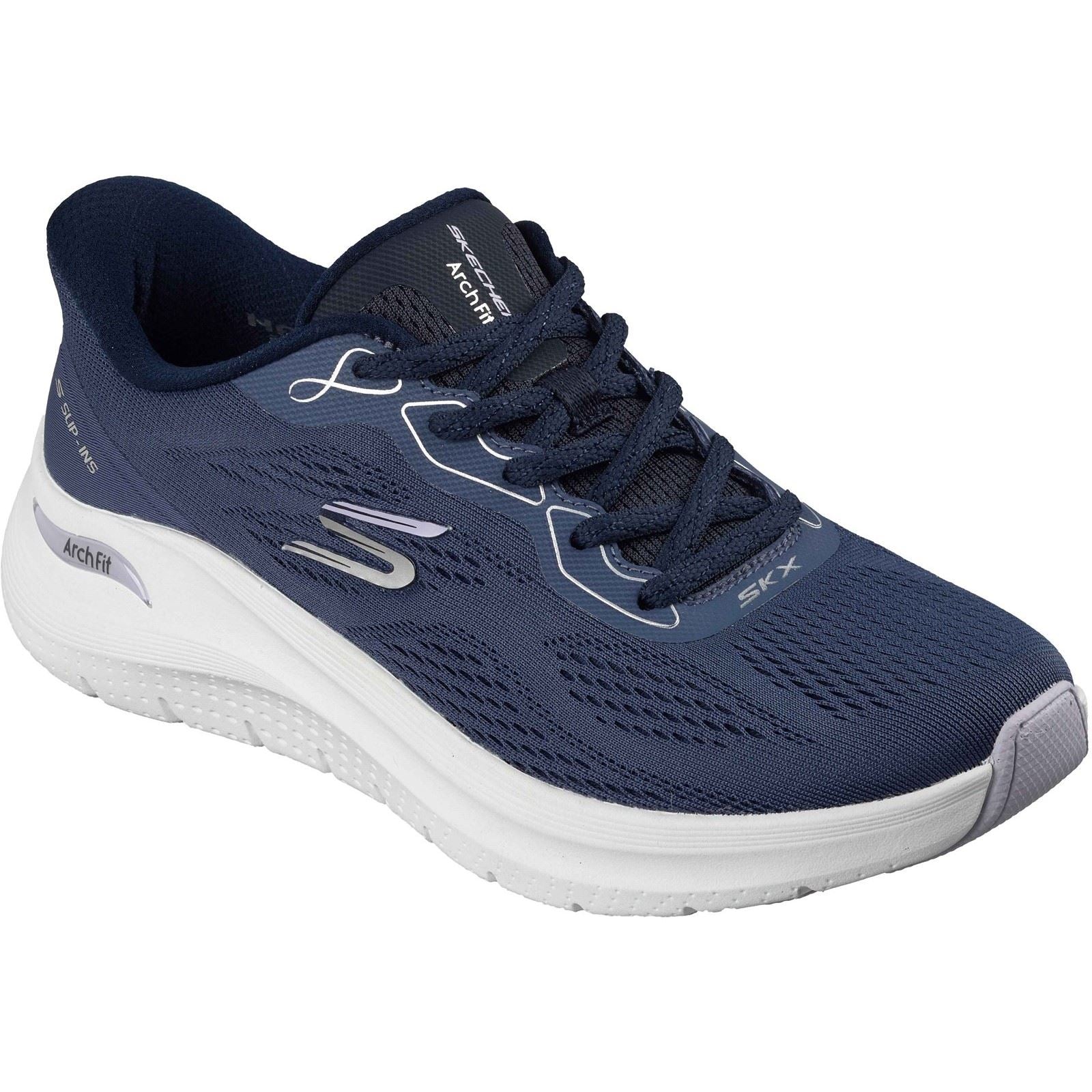 Skechers Arch Fit 2.0 Polyester Women's Navy Trainers