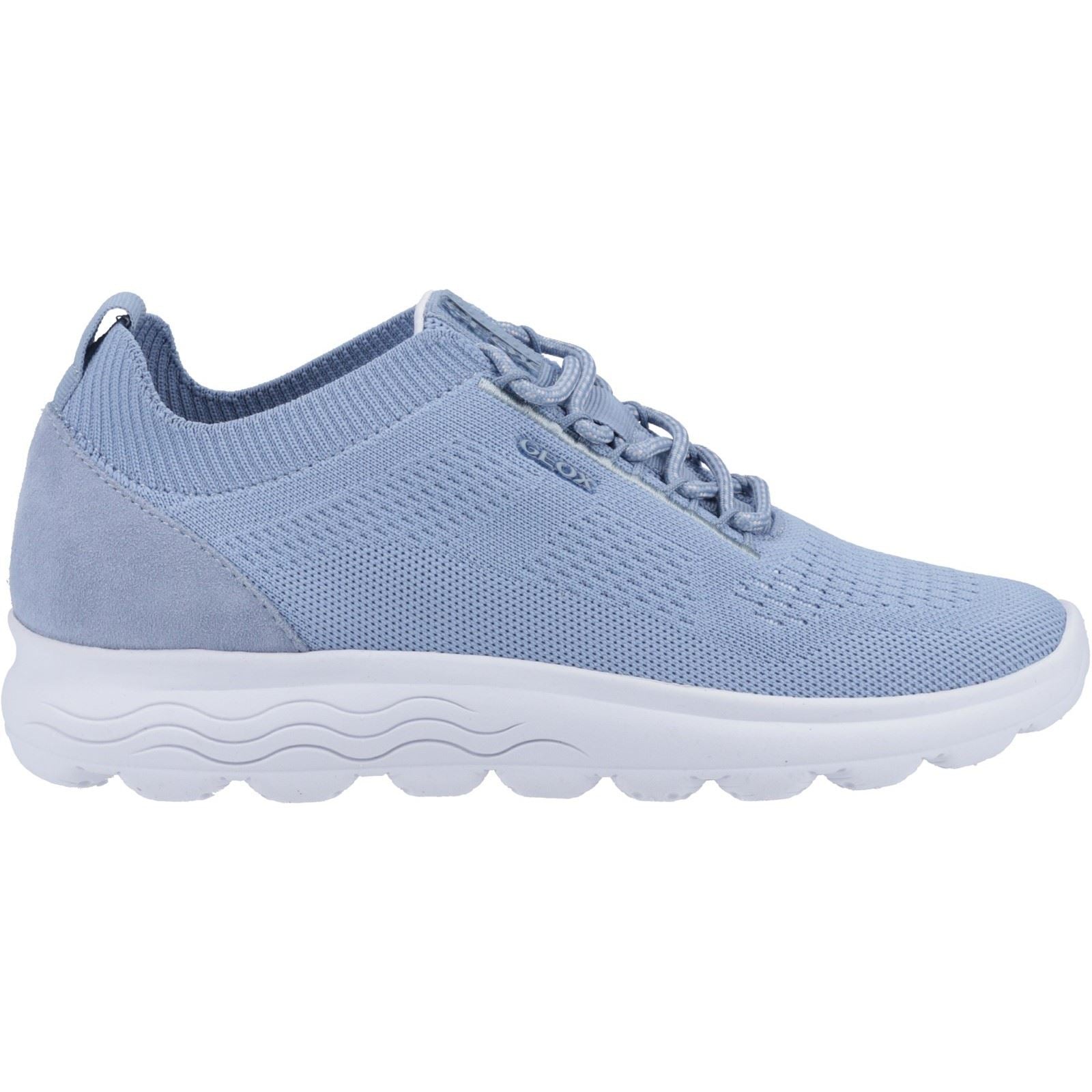 Geox D Spherica A Leather Women's Light Sky Trainers