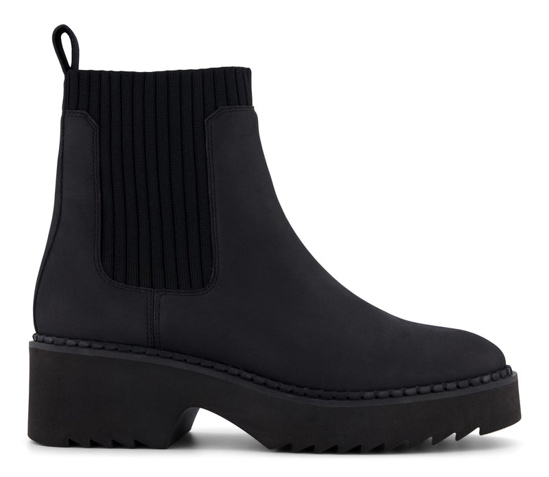 TOMS Millie Nubuck Leather Women's Black Boots