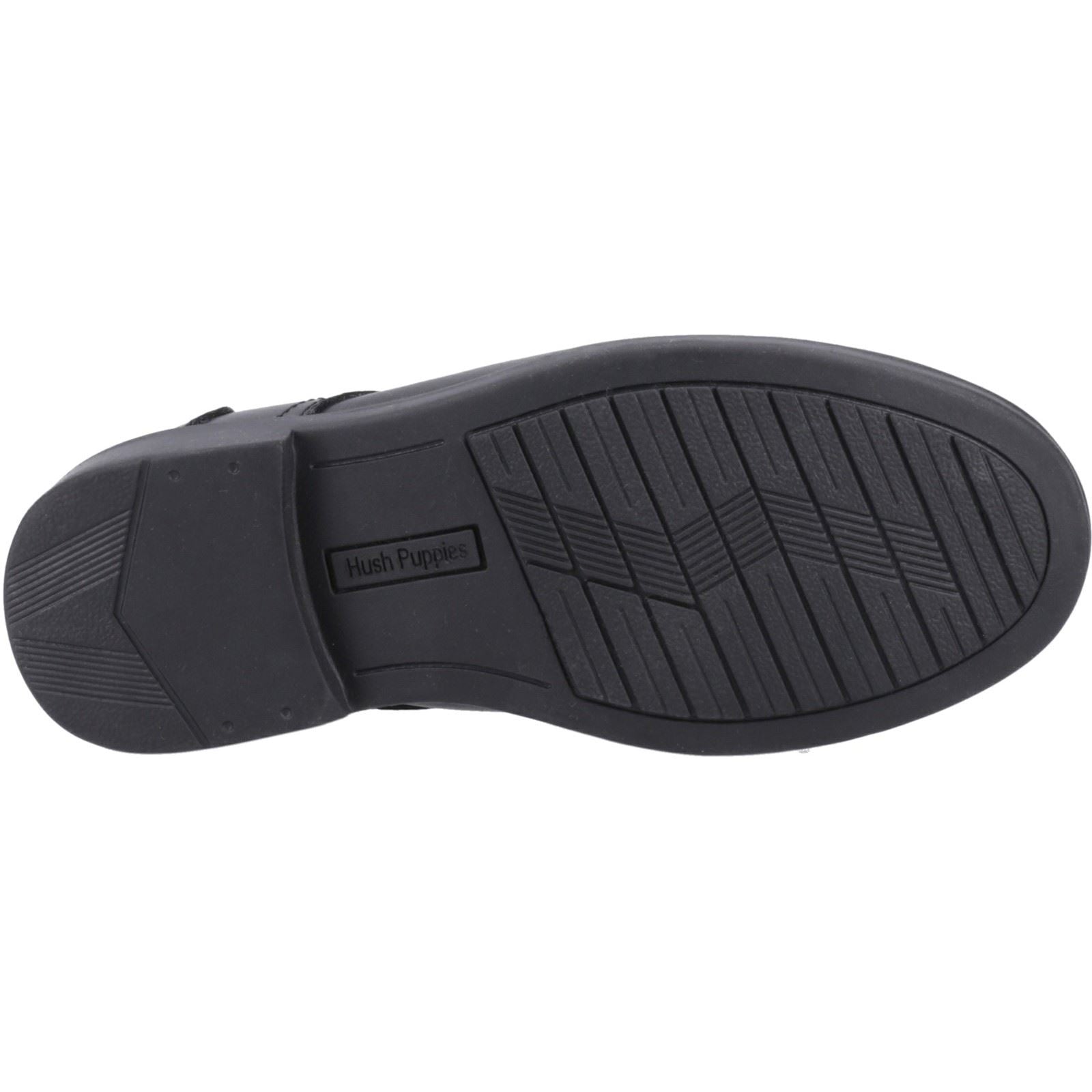 Hush Puppies Tommy Senior Leather Boys's Black Shoes