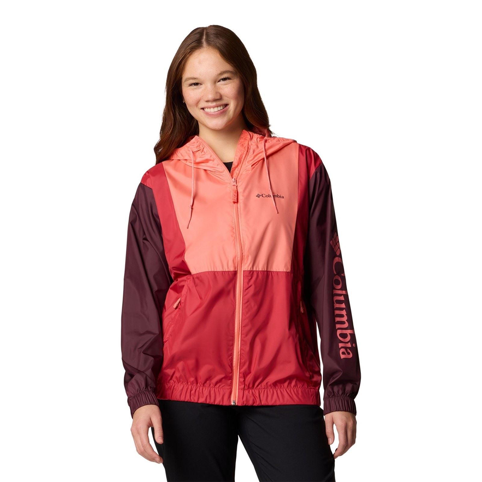 Columbia Lily Basin II Jacket Women's Red Rain Jacket