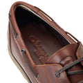 Base London Stern Leather Men's Burnt Brown Boat Shoes