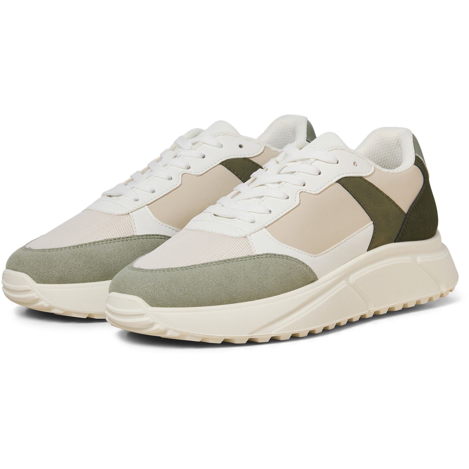 Jack & Jones Aspire Runner Men's White Seagrass / Bronze Green Trainers