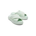 TOMS Mallow Crossover Polyester Blend Women's Mint Slides
