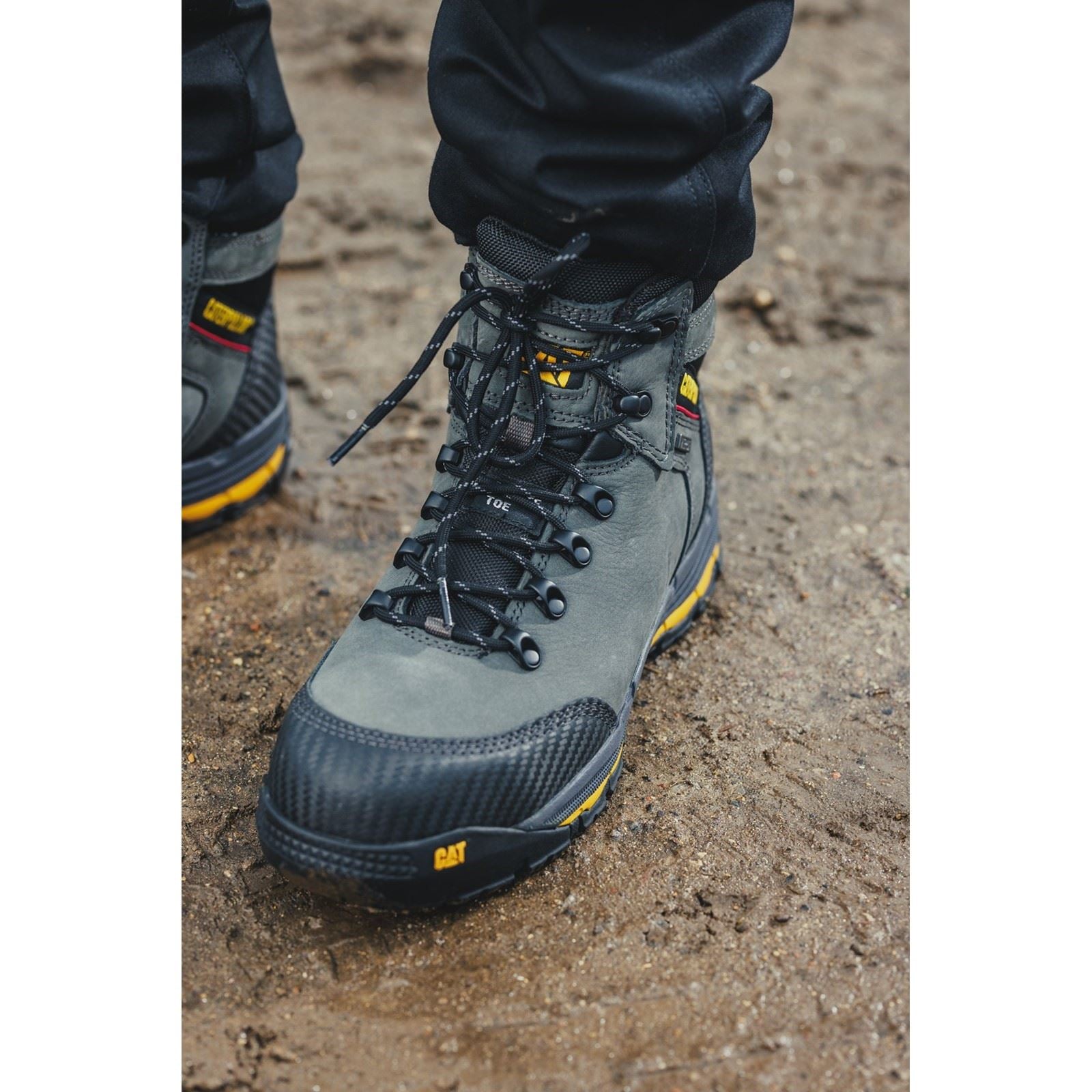 Caterpillar Munising Leather Dark Shadow Safety Boots