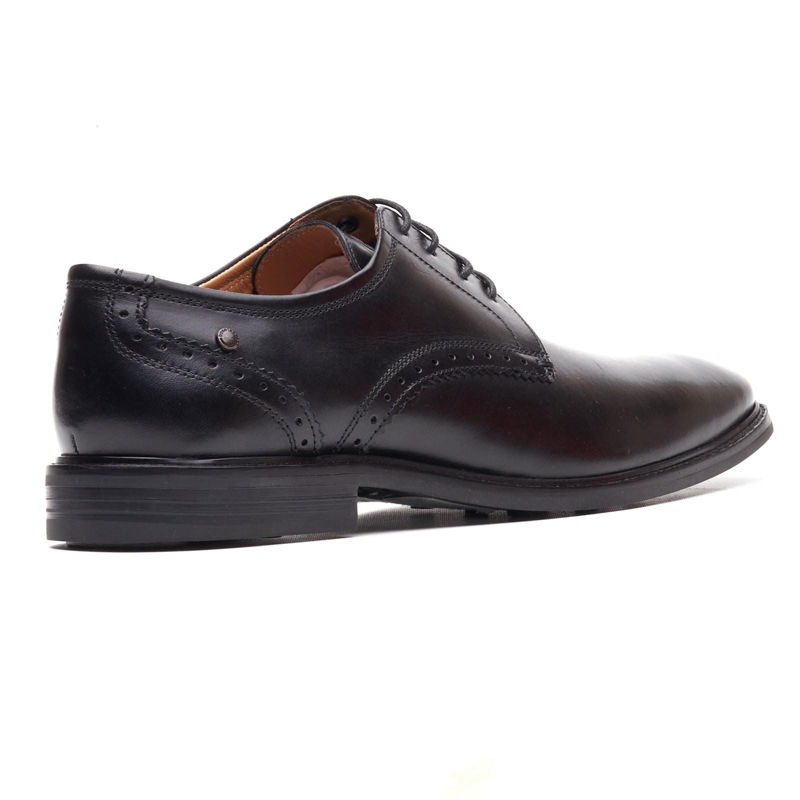 Base London Eton Lace Up Leather Men's Black Lace-Up Shoes
