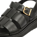 FitFlop GEN-FF Fisherman Leather Women's Black Sandals