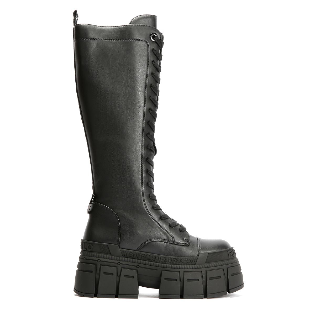 Buffalo Gospher Lace Up High Women's Black Boots