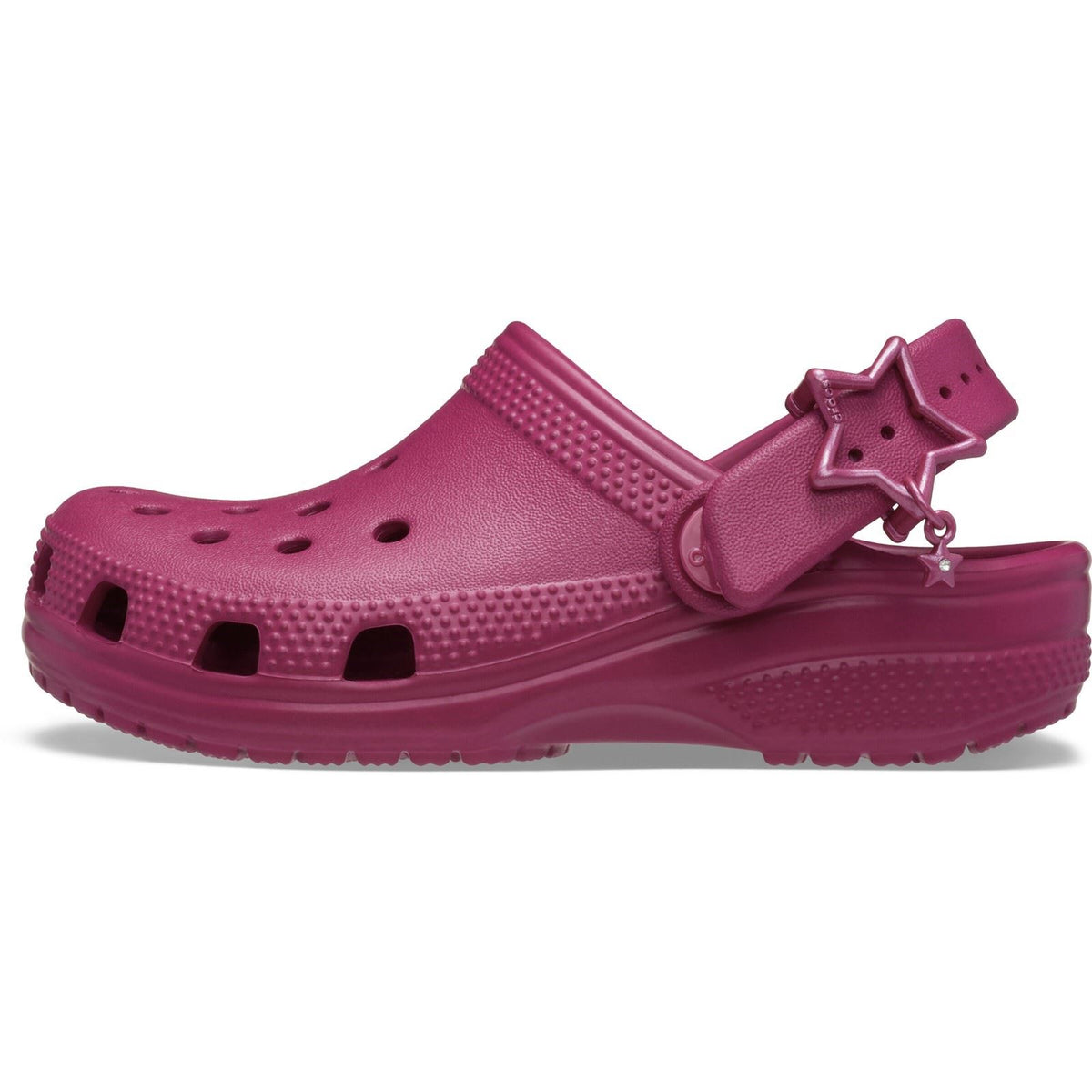 Crocs Classic Star Buckle EVA Girl's Royal Pink Casual Shoes - Clogs