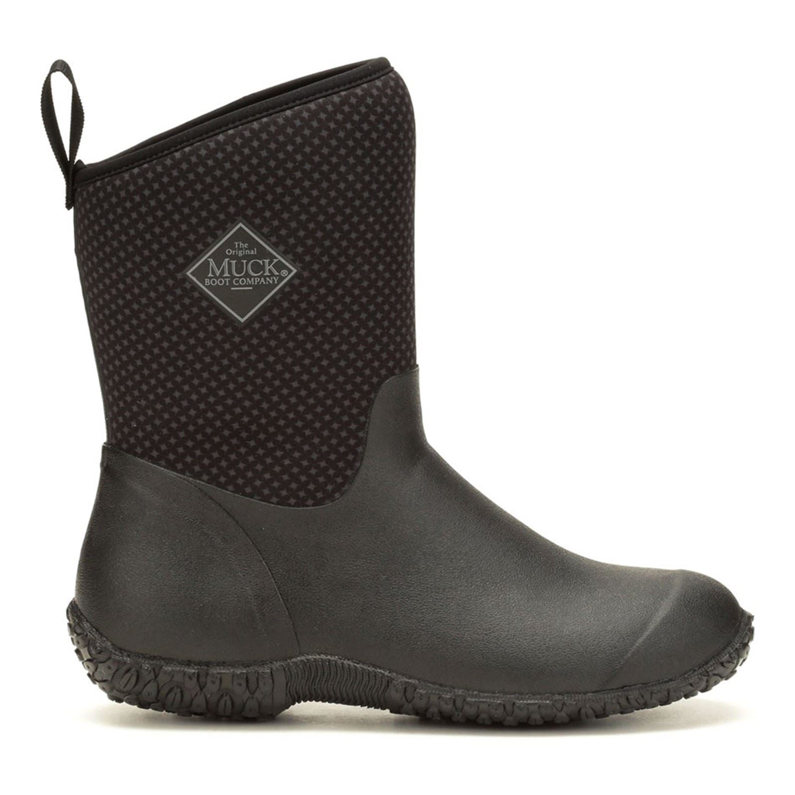 Muck Boots RHS Muckster II Short Synthetic Charcoal Print Wellies Shoes