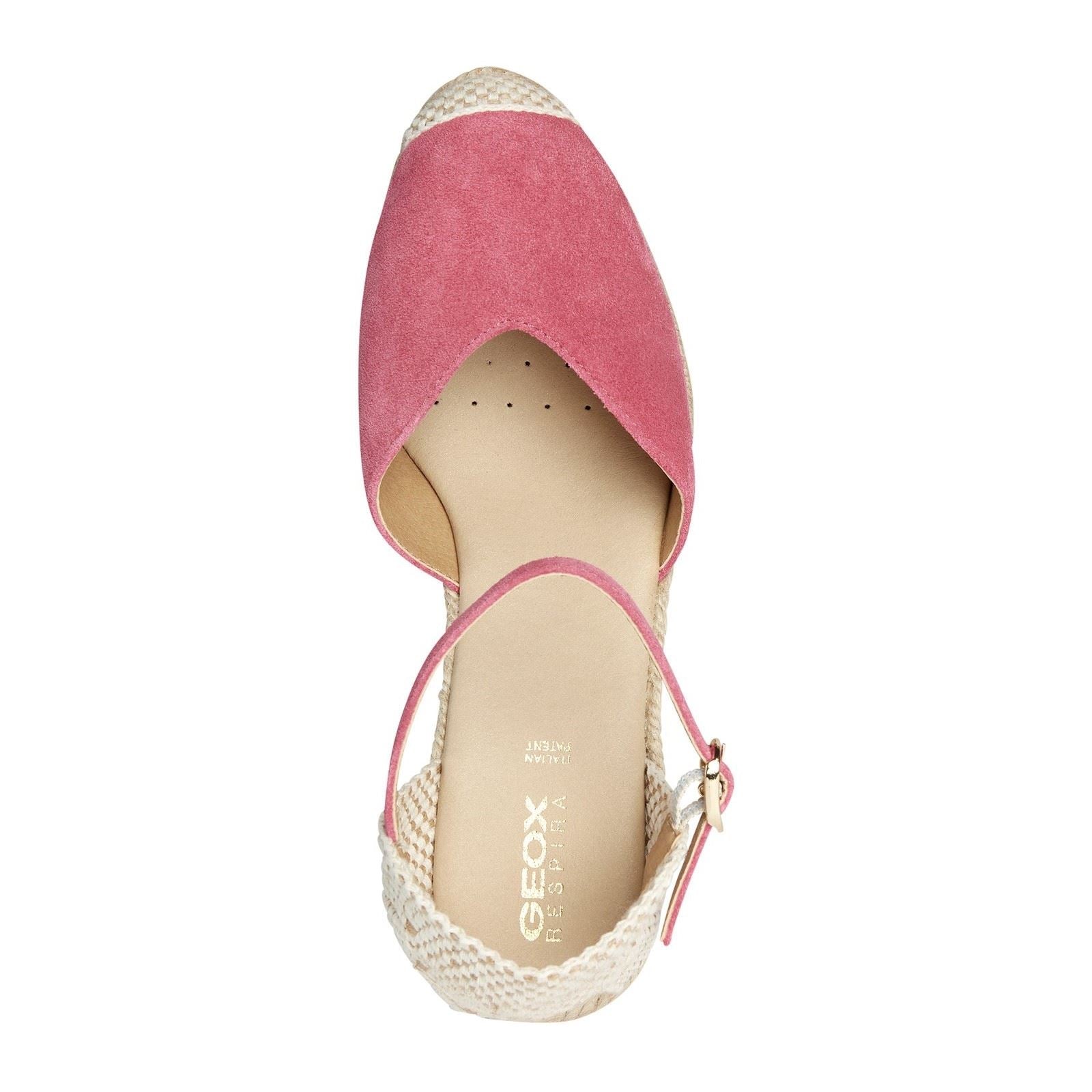 Geox D GELSA Leather Women's Cyclamen Sandals