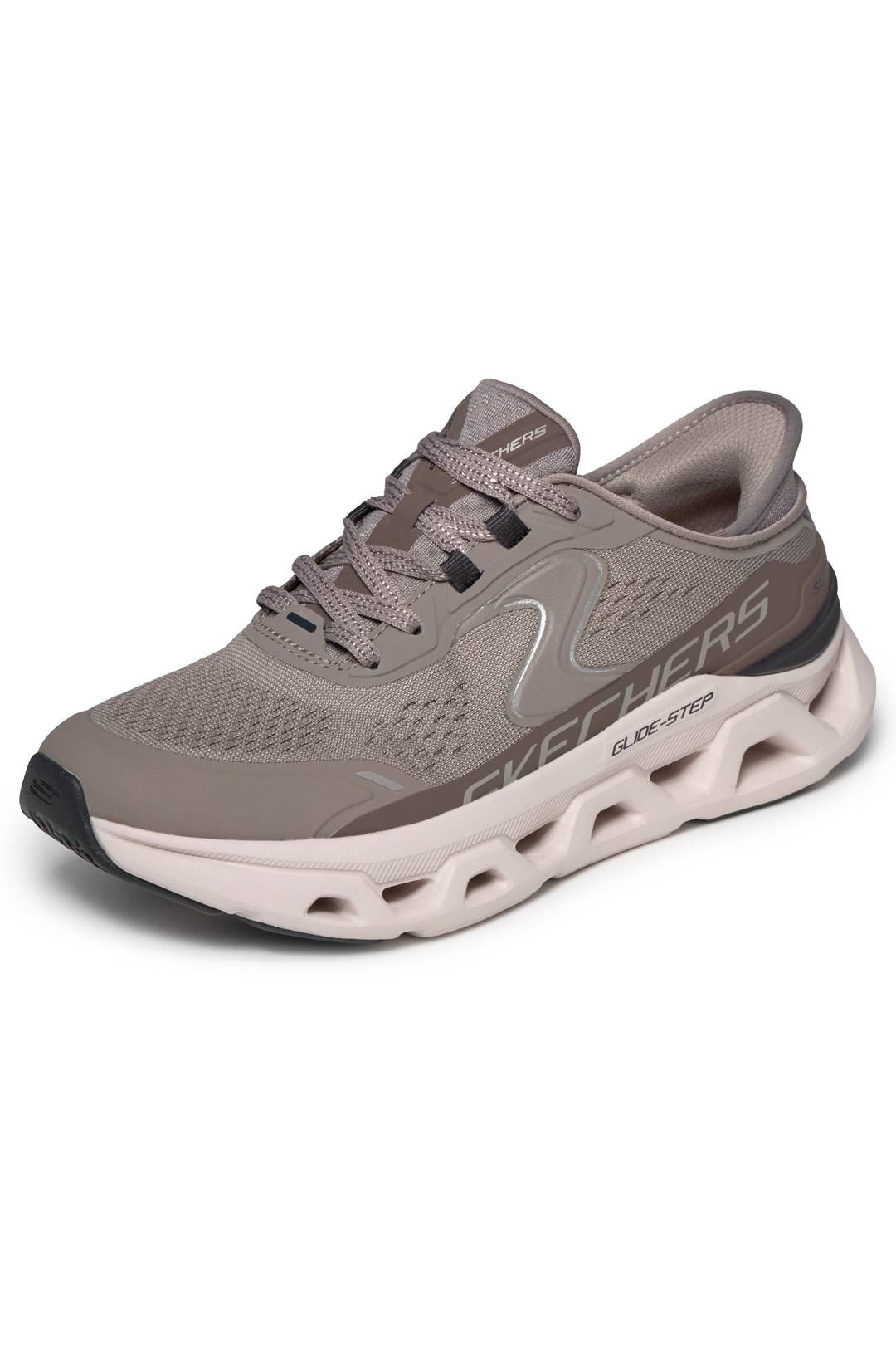 Skechers Slip-Ins Glide Step Altus Mesh Women's Khaki Trainers