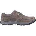 Hush Puppies Tucker Lace Leather Men's Grey Nubuck Lace-Up Shoes