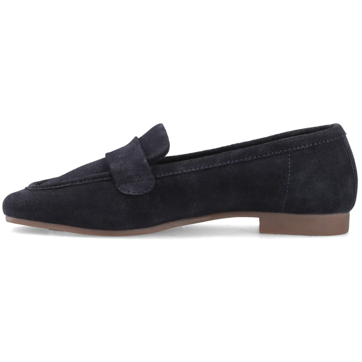 Hush Puppies Sutton Suede Leather Women's Navy Loafers