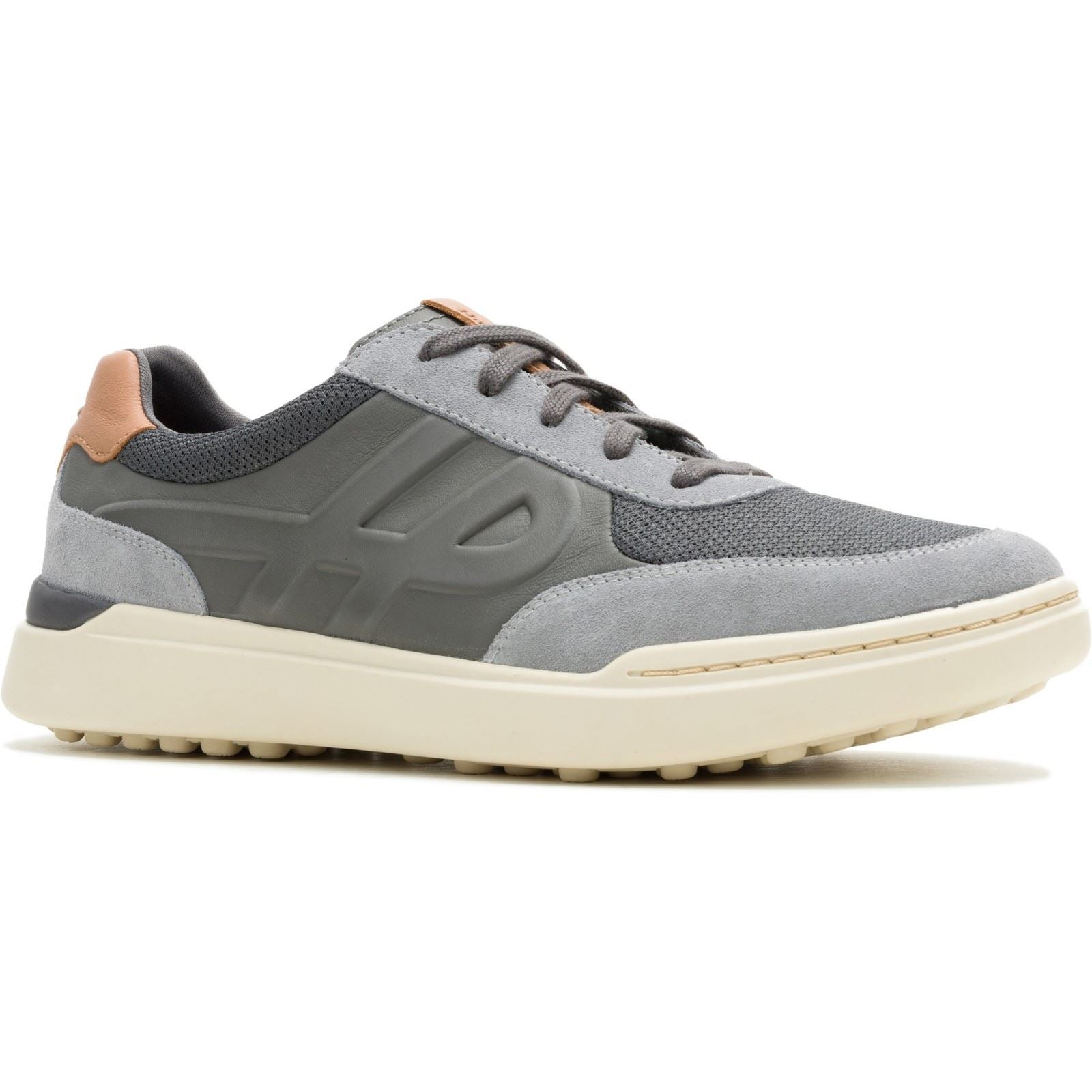 Hush Puppies Wes HP Sneaker Suede Men's Charcoal Trainers