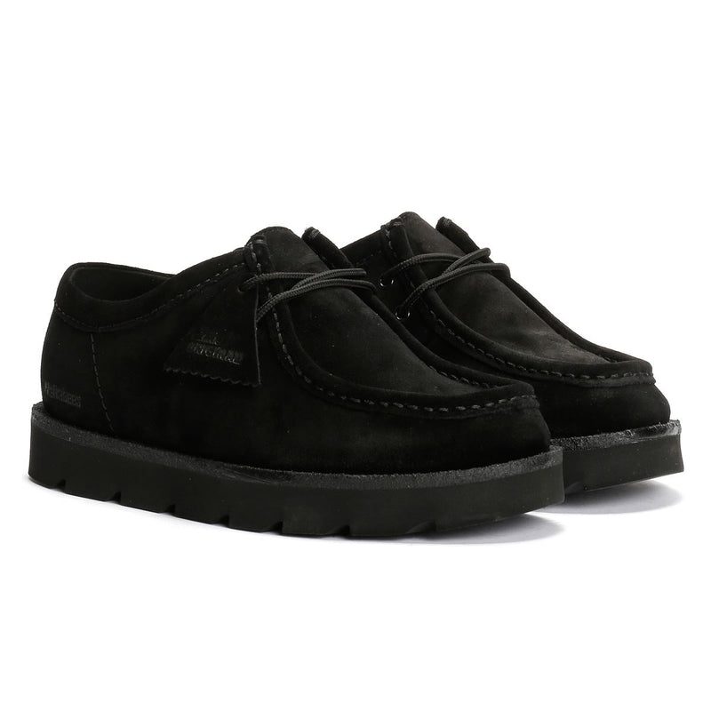 Clarks Originals Meare Wallabee Suede Men's Black Lace-Up Shoes