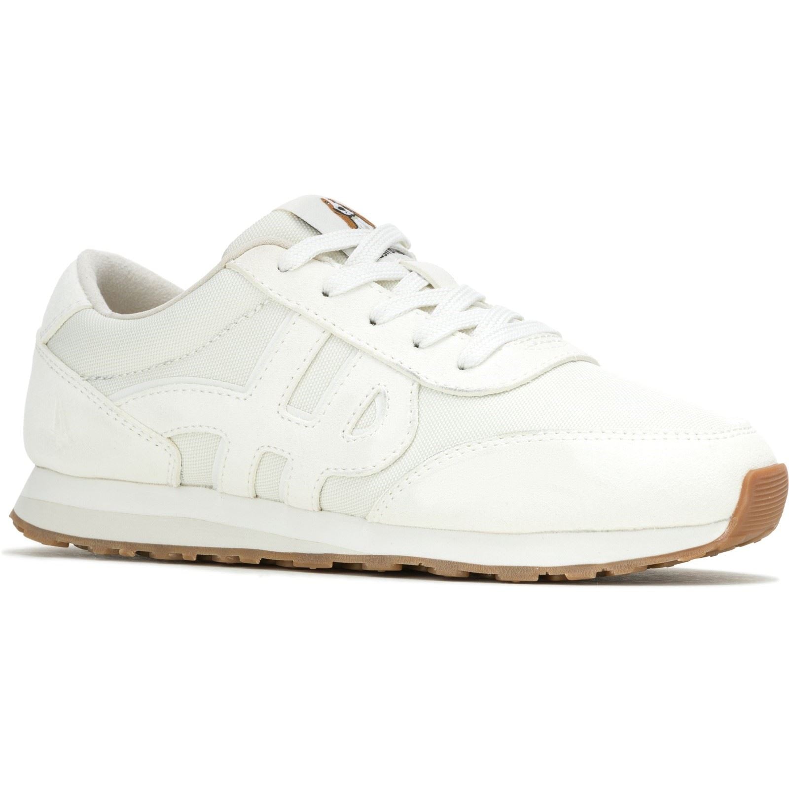 Hush Puppies Seventy8 Leather Women's Cream Trainers