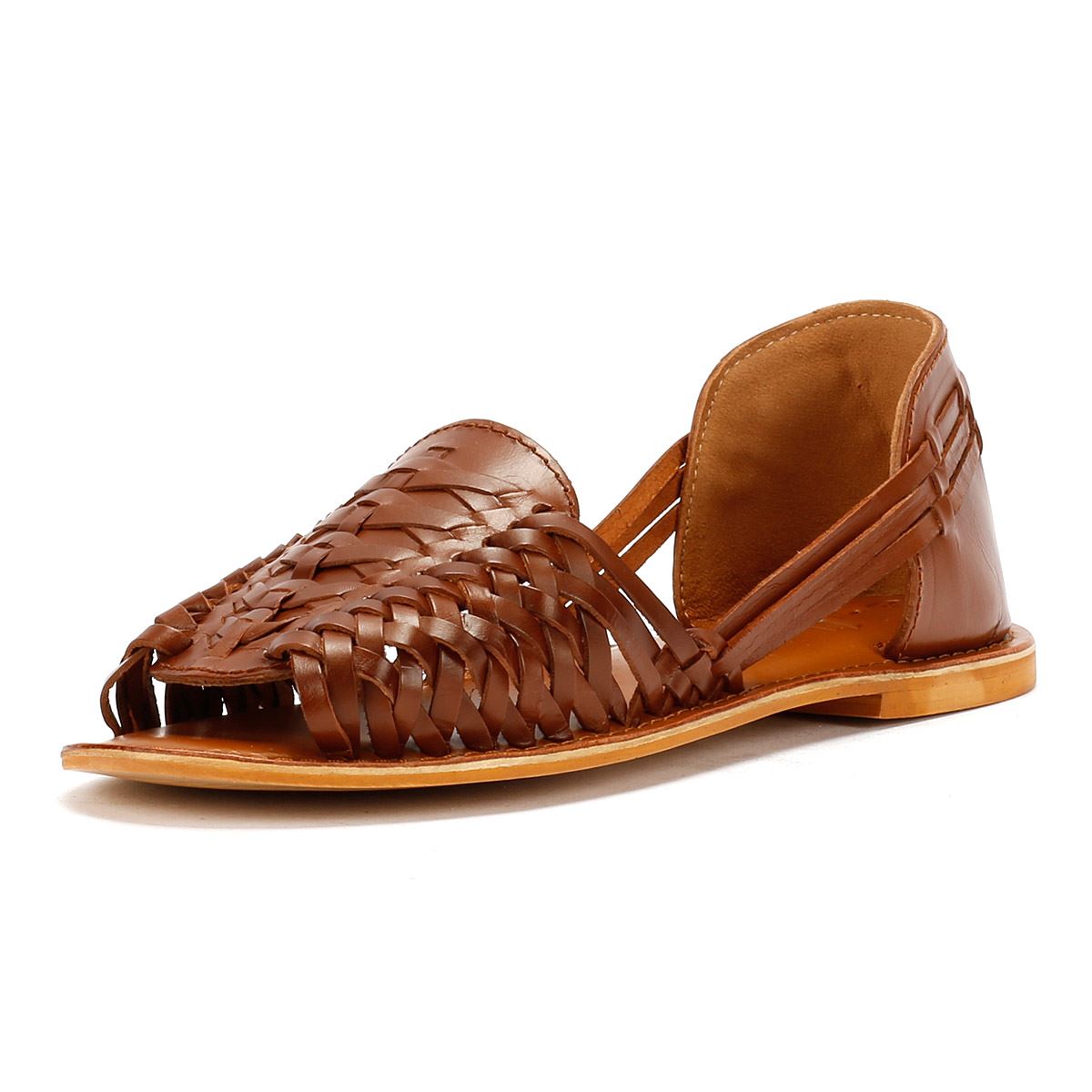 Tower London Hurache Leather Women's Tan Shoes