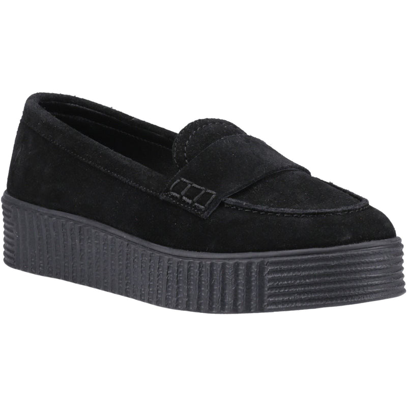 Hush Puppies Tamara Suede Women's Black Loafers