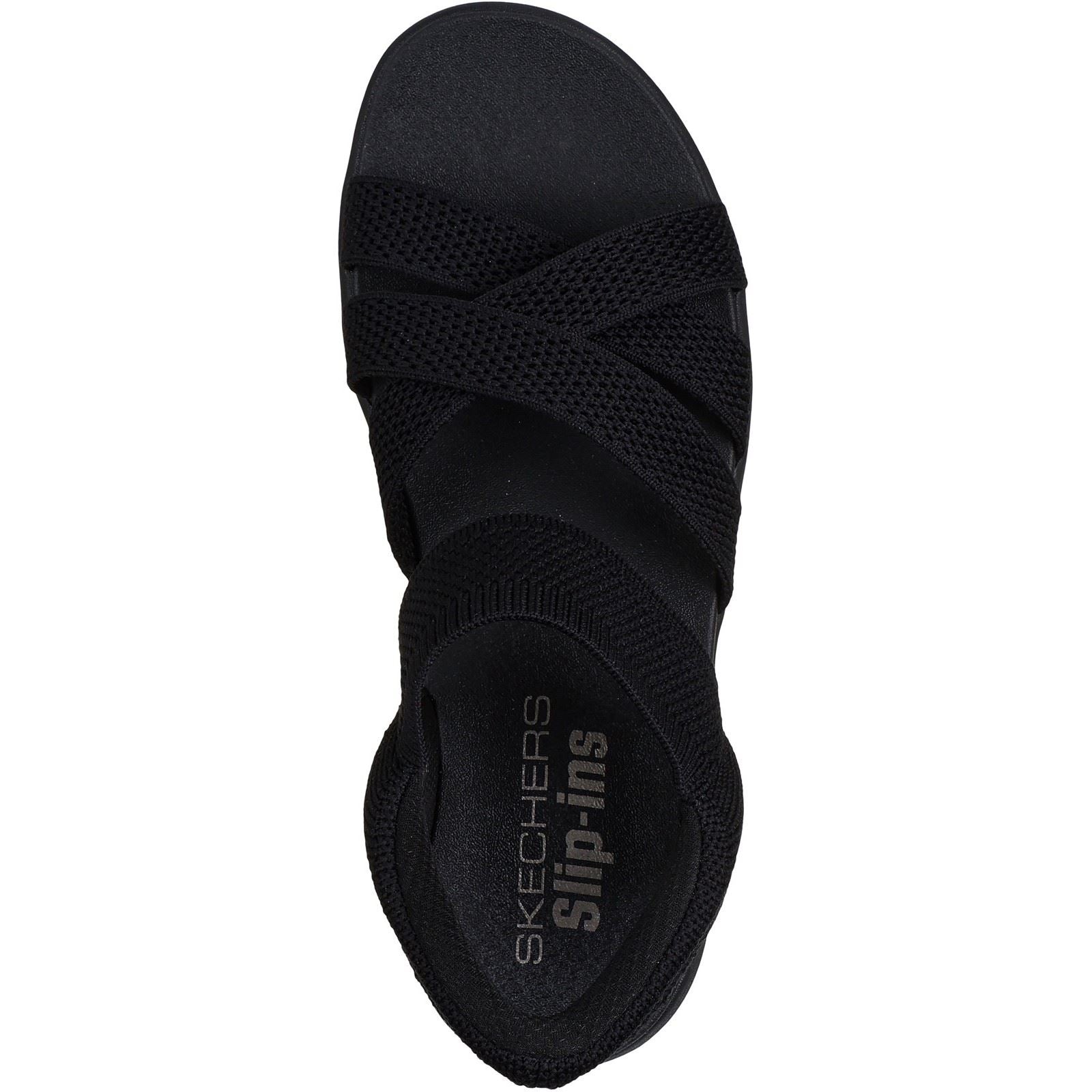 Skechers Arya - Cooling Off Polyester Women's Black Sandals