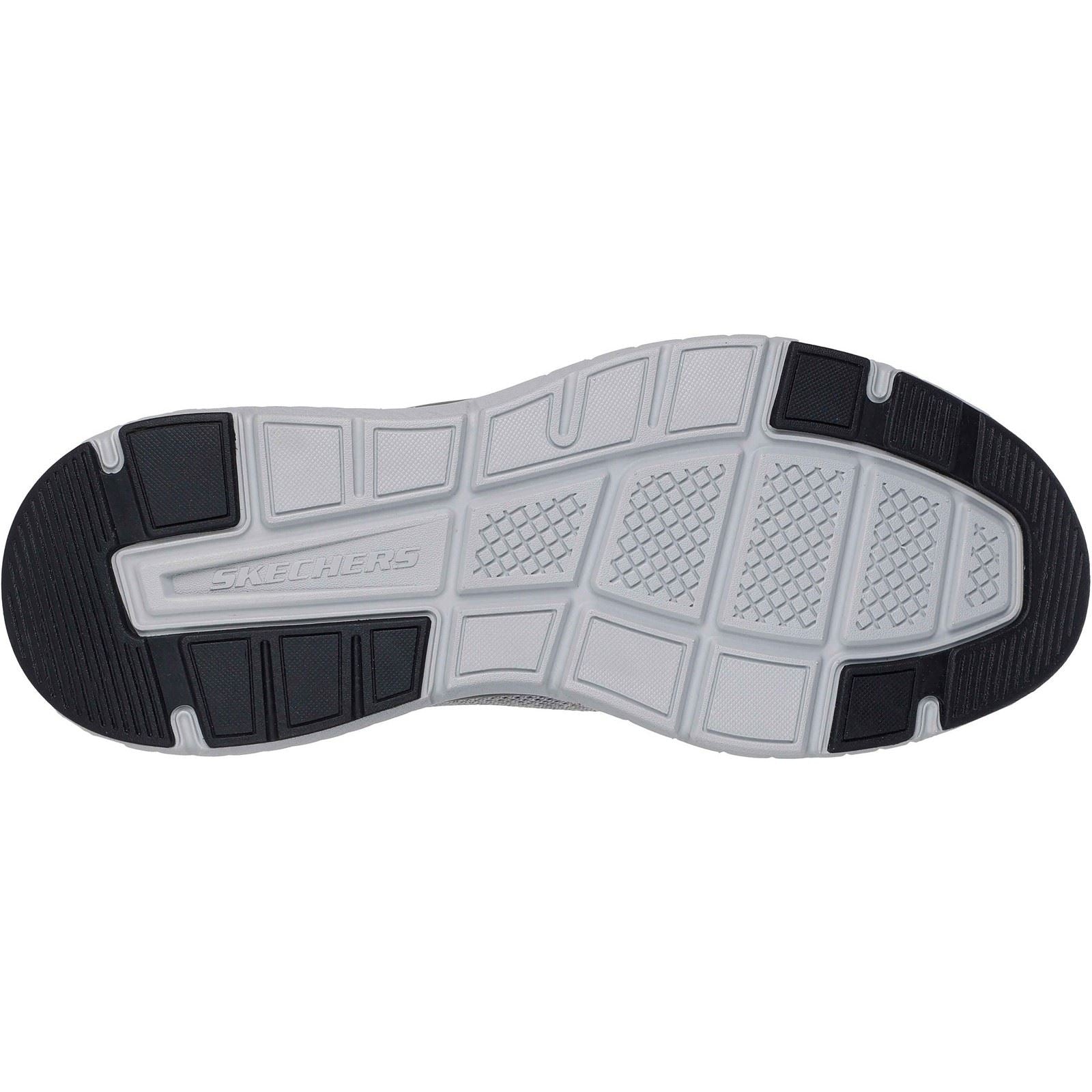 Skechers Arch Fit Crosser Locke Polyester Men's Grey Trainers