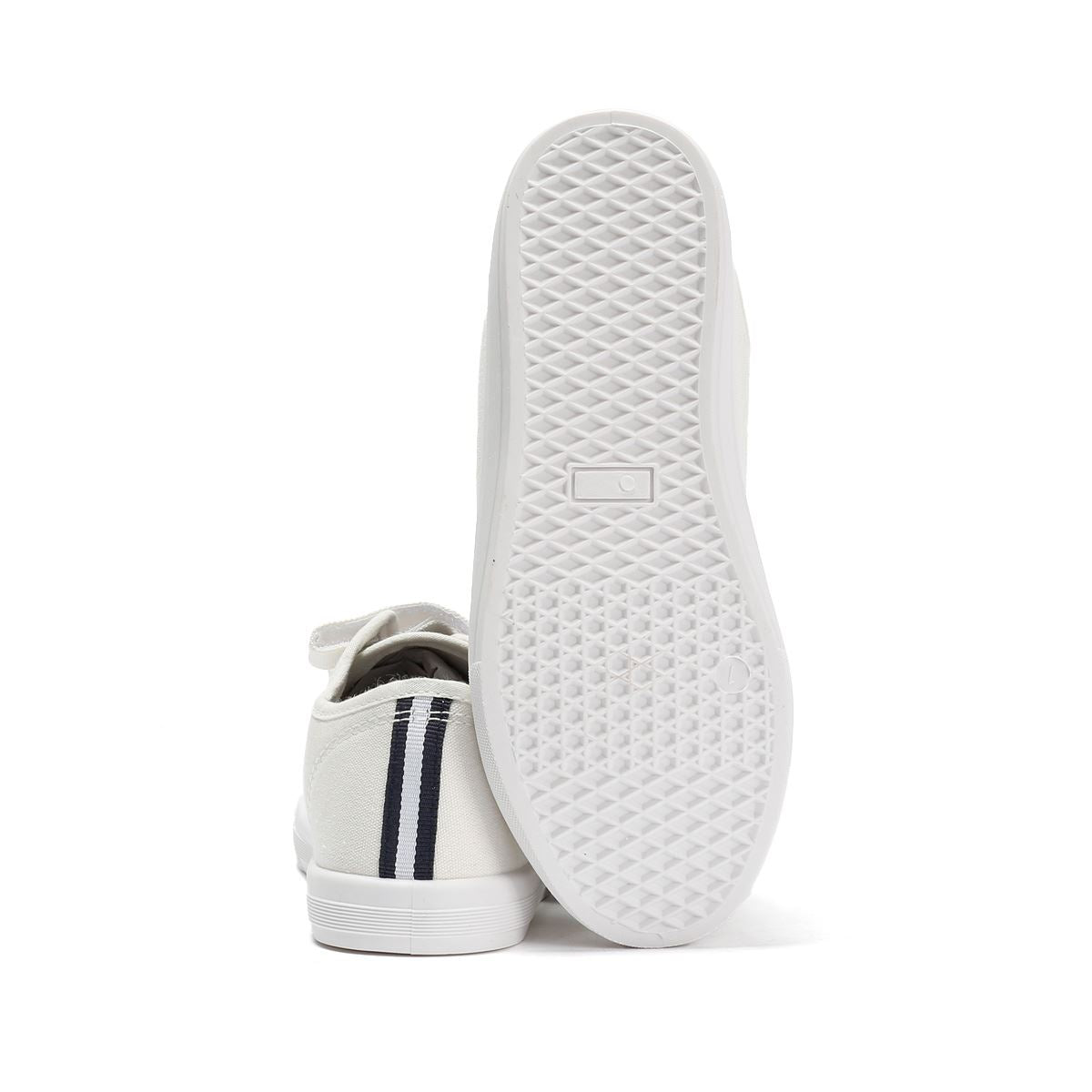 Penguin Junior Sparton Velcro White/Navy Trainers