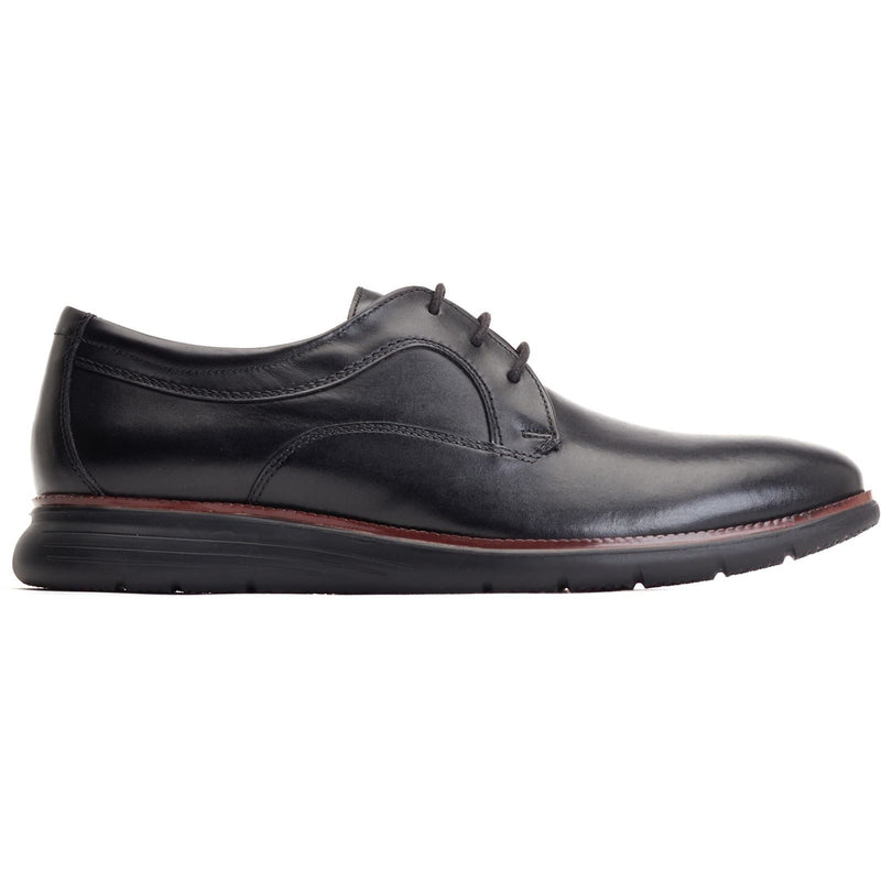 Base London Wing Leather Men's Black Oxford Shoes