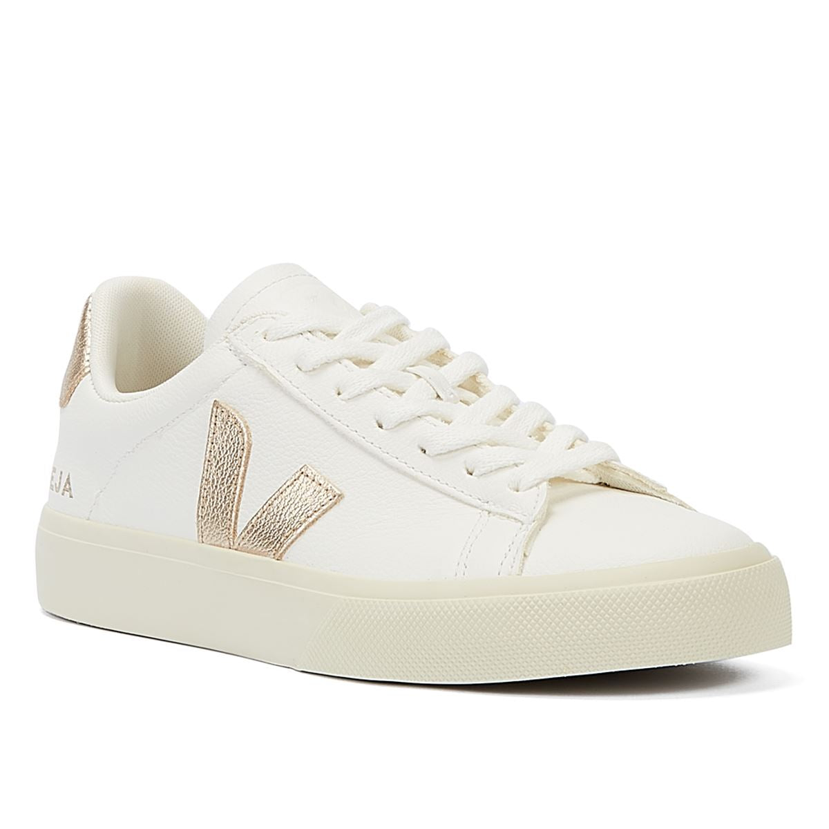Veja Campo Platine Women's White/Gold Trainers