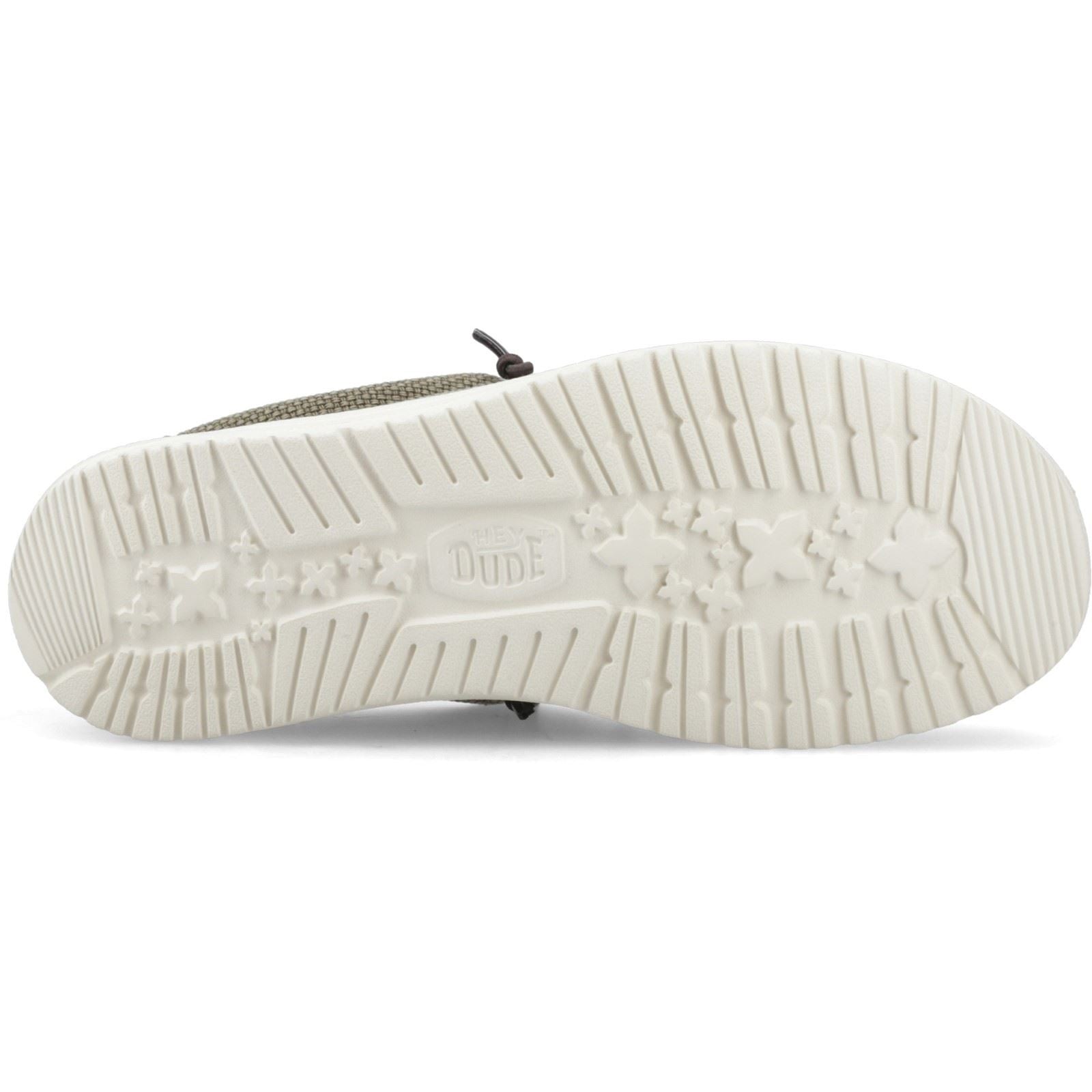 HEYDUDE Wally Braided Polyester Men's Burnt Olive/Delicioso Brown Moccasins Shoes