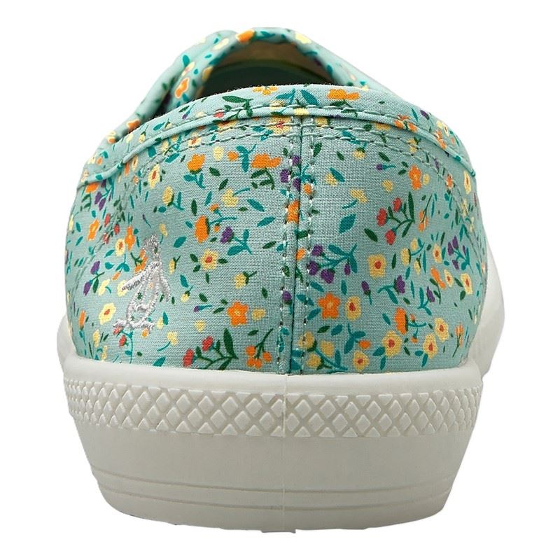 Penguin Anita Canvas Women's Sage Floral Pumps