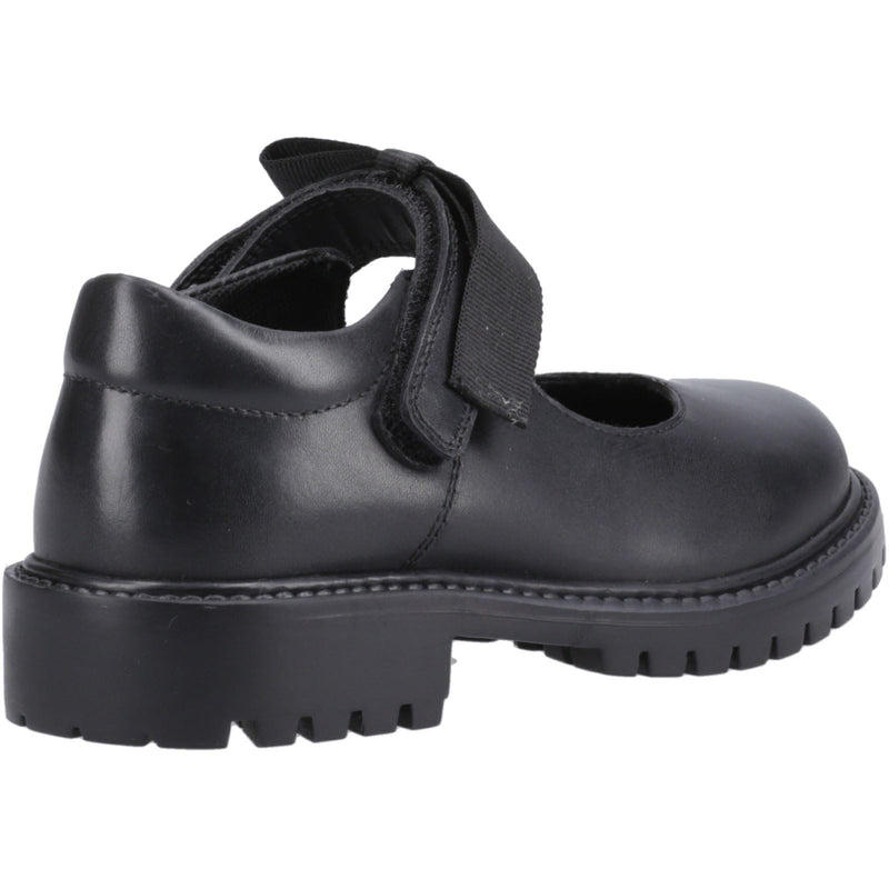 Hush Puppies Astrid Bow Leather Girls's Black Shoes