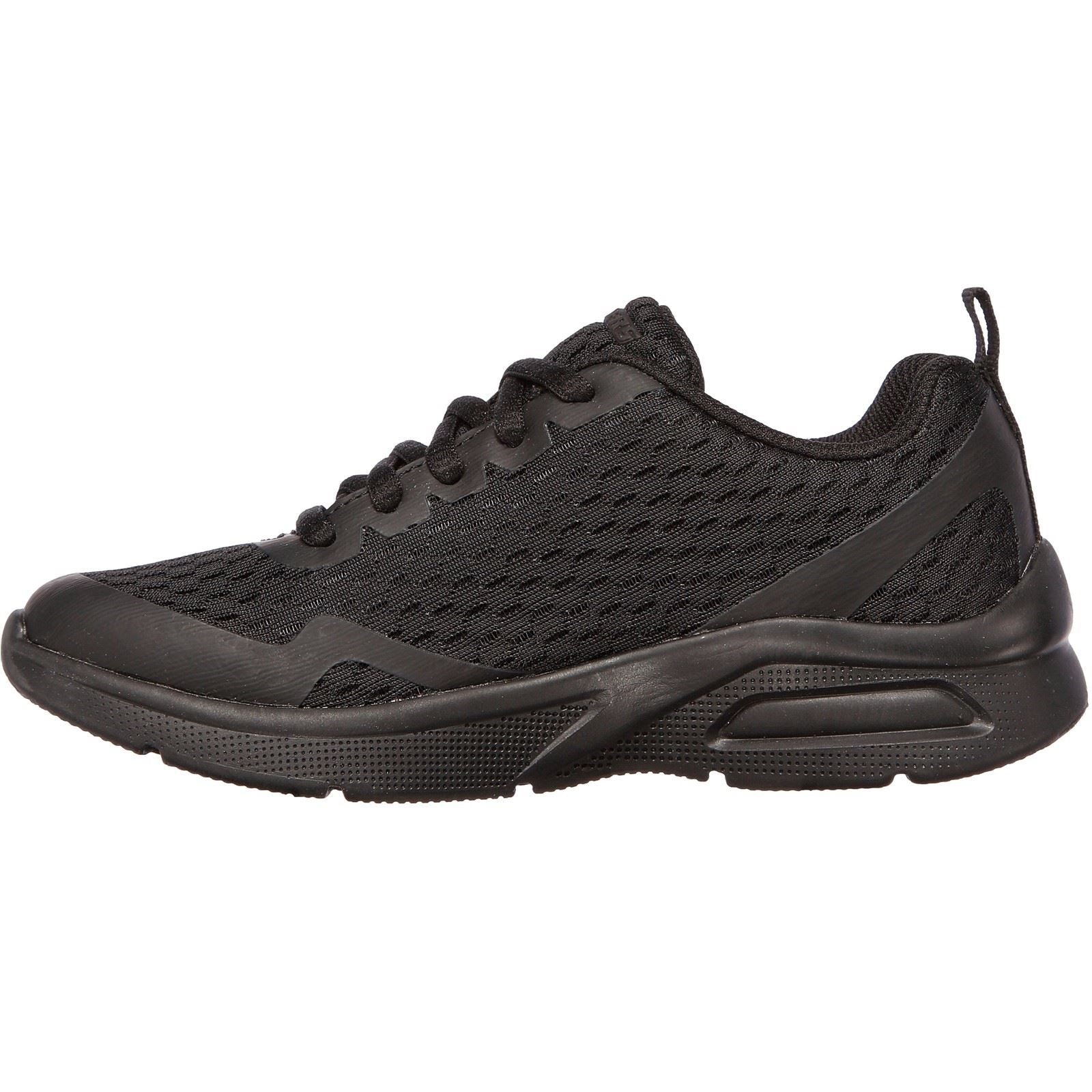 Skechers Microspec Max Synthetic Boys's Black Textile & Trim Trainers