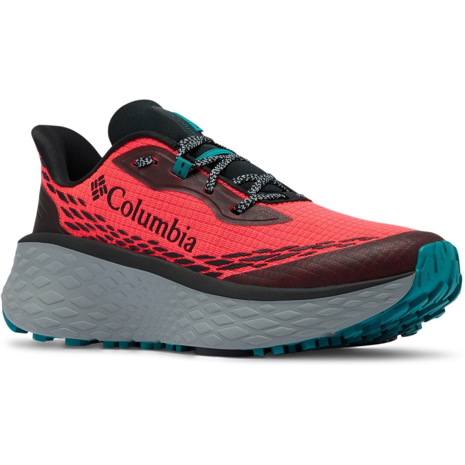 Columbia Konos Trillium ATR Polyester Women's Neon Sunrise/Teal Chloride Hiking Shoes