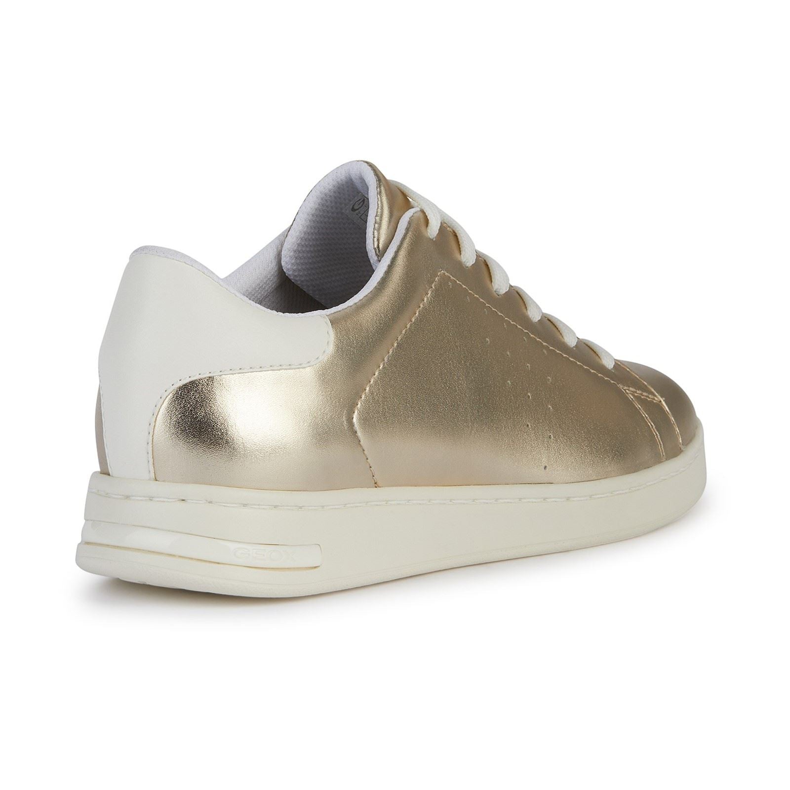 Geox D Jaysen B Leather Women's Light Gold/Optic White Trainers