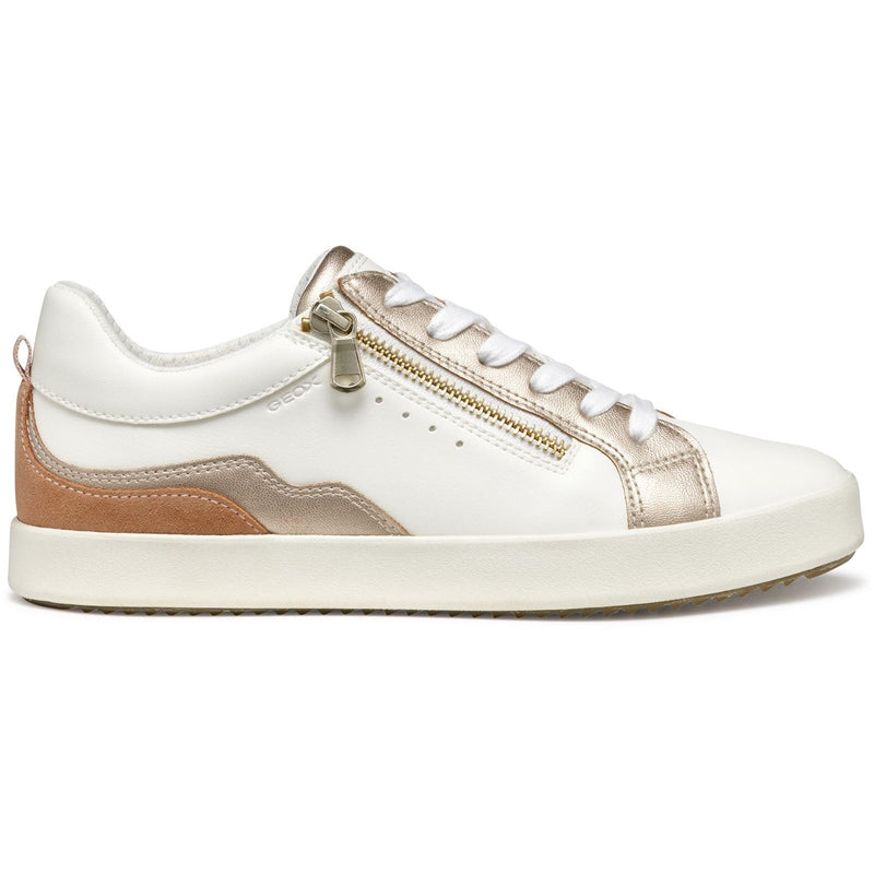 Geox D BLOMIEE Women's Optic White/Nude Trainers