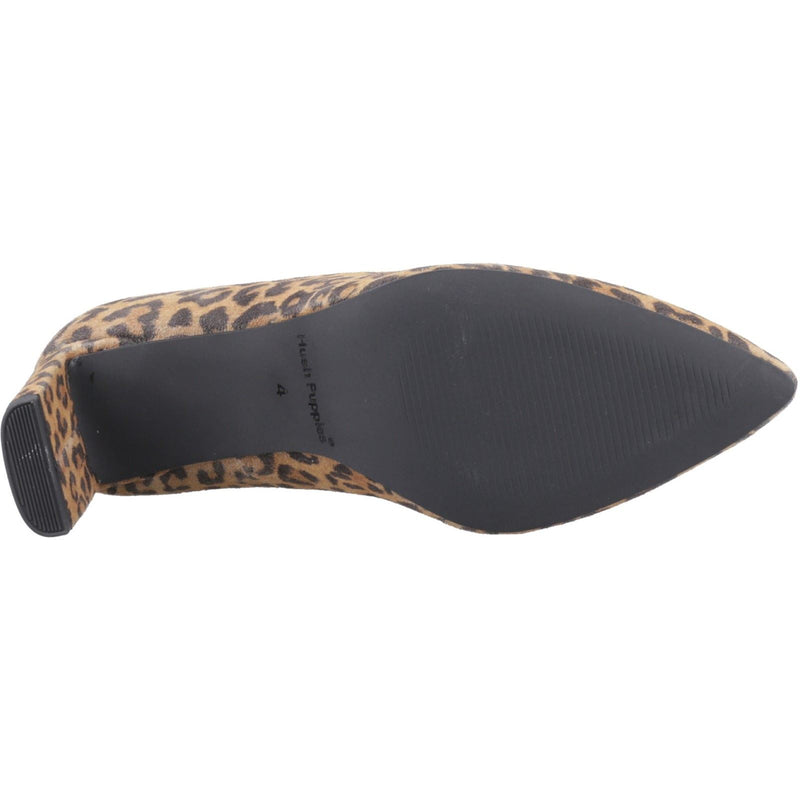 Hush Puppies Olivia Suede Women's Leopard Round Court Shoes