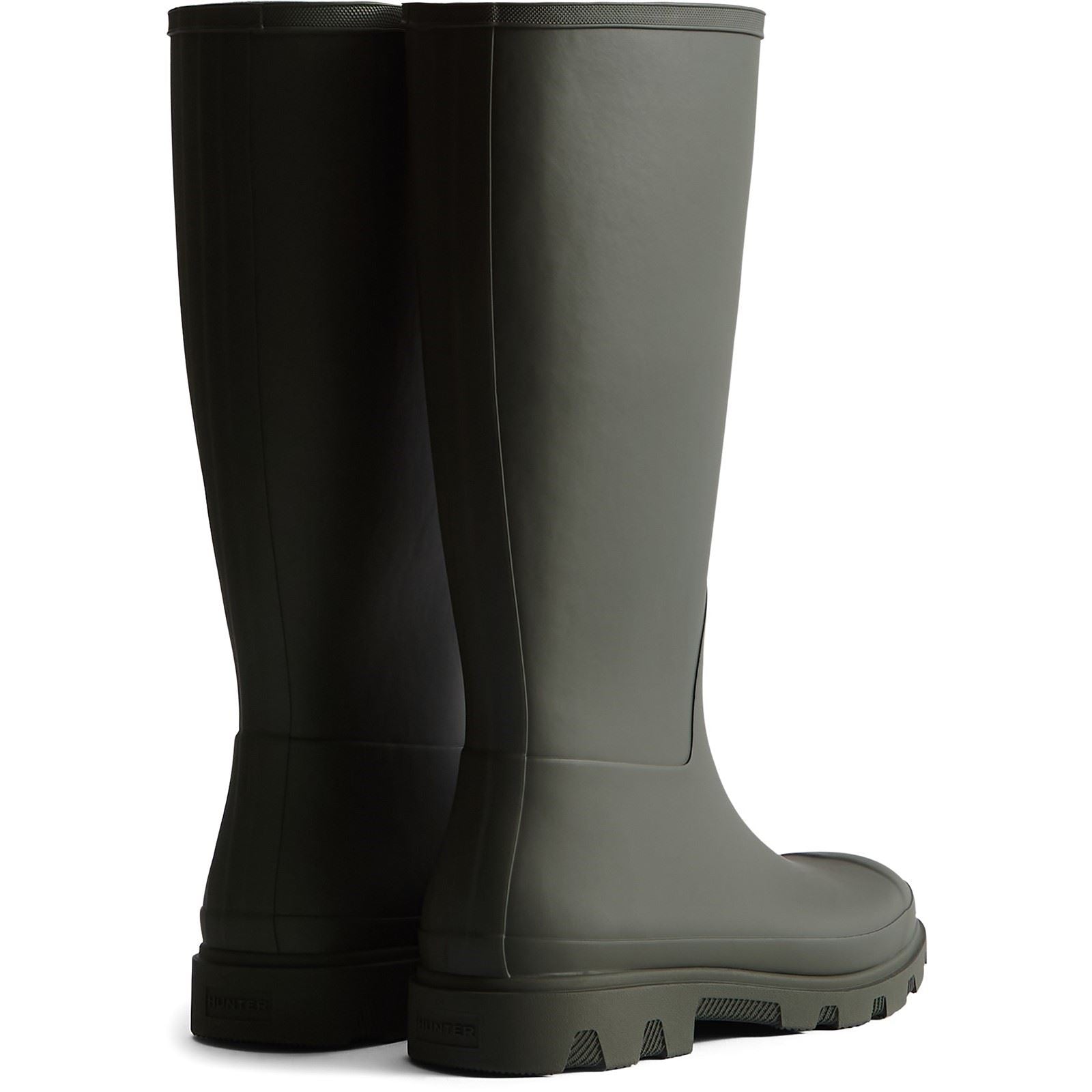 Hunter Downpour Tall Boot Rubber Women's Dark Olive Wellington Boots